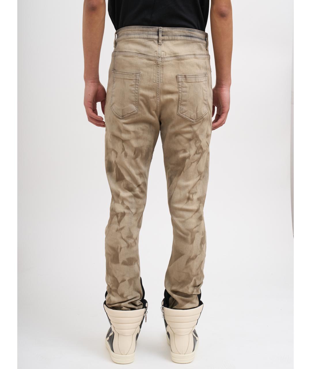 RICK OWENS DRKSHDW Серые хлопковые повседневные брюки, фото 5