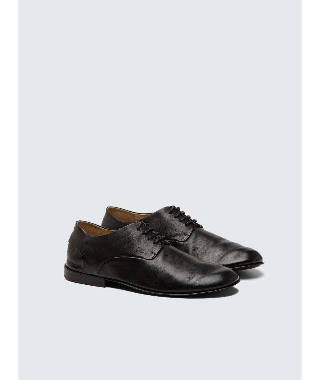 MARSELL Черные кожаные туфли, фото 2