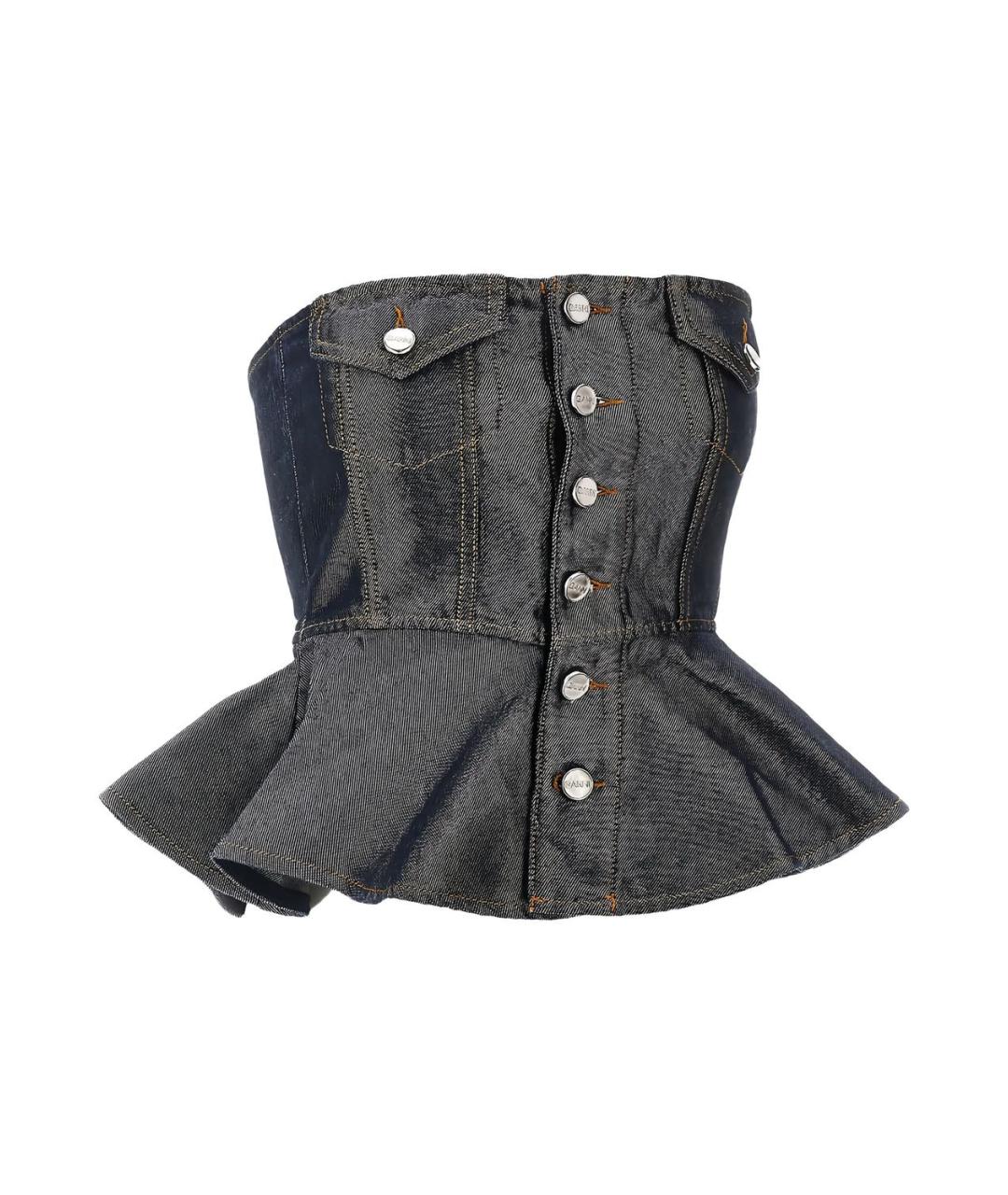 GANNI Хлопковая майка, фото 2