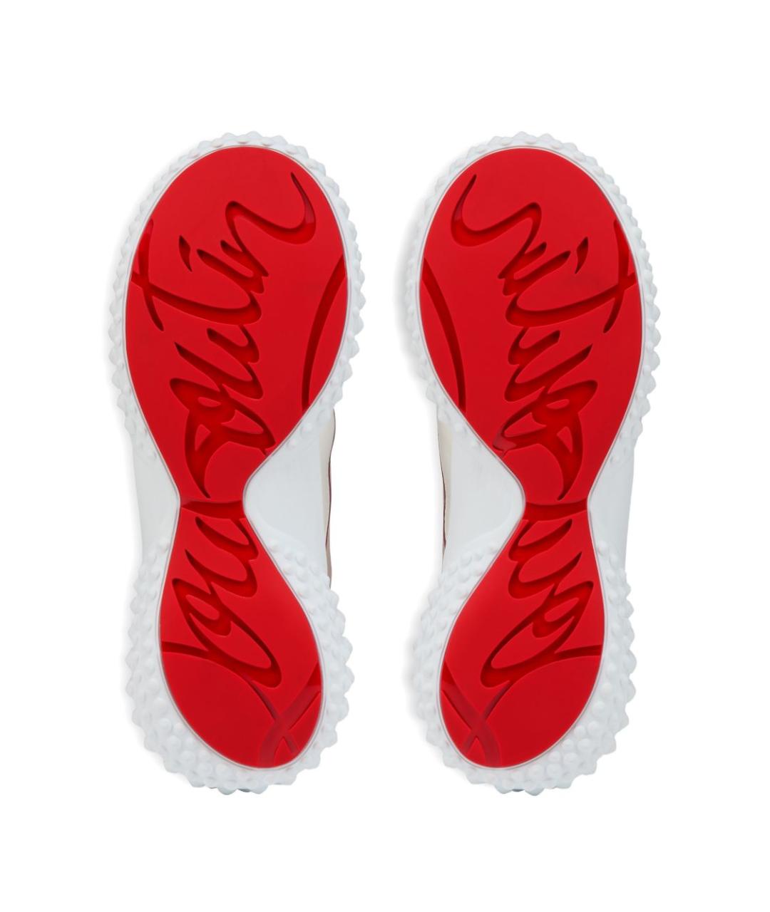 CHRISTIAN LOUBOUTIN Розовые кожаные кроссовки, фото 5