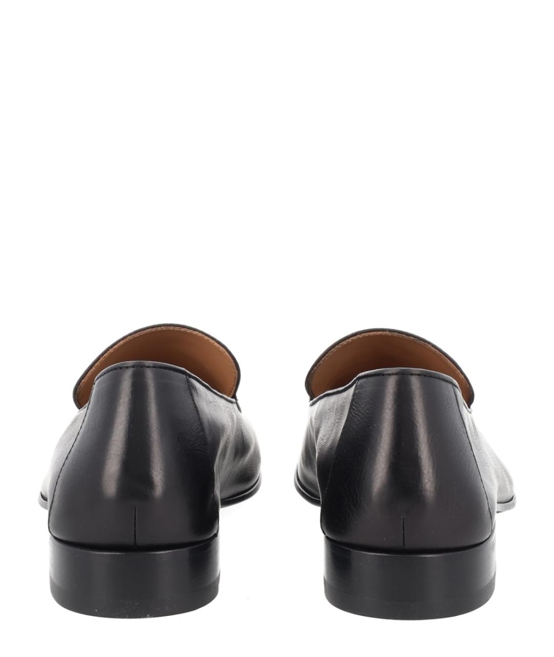 DRIES VAN NOTEN Черные кожаные лоферы, фото 3