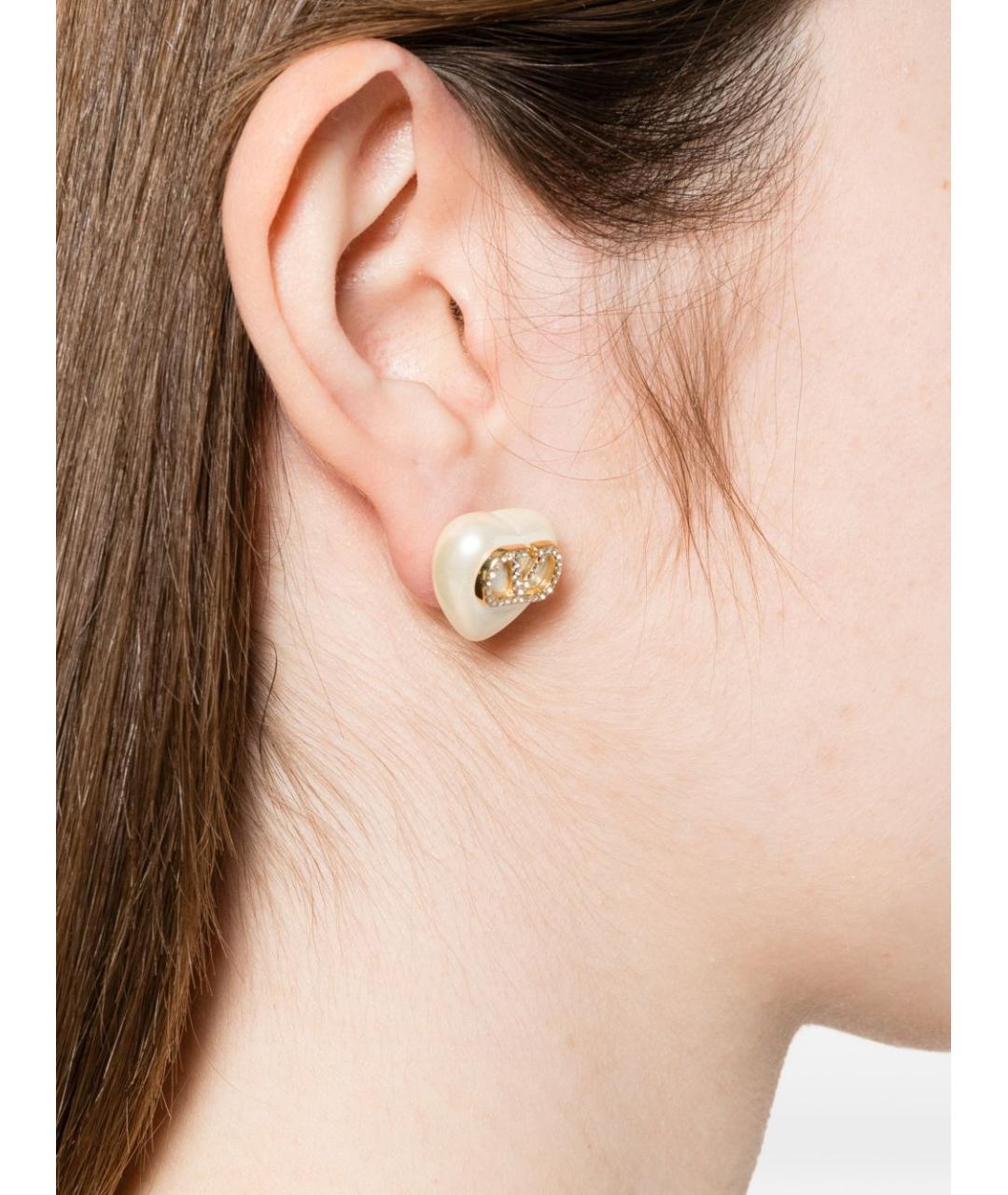 VALENTINO Золотые металлические серьги, фото 3