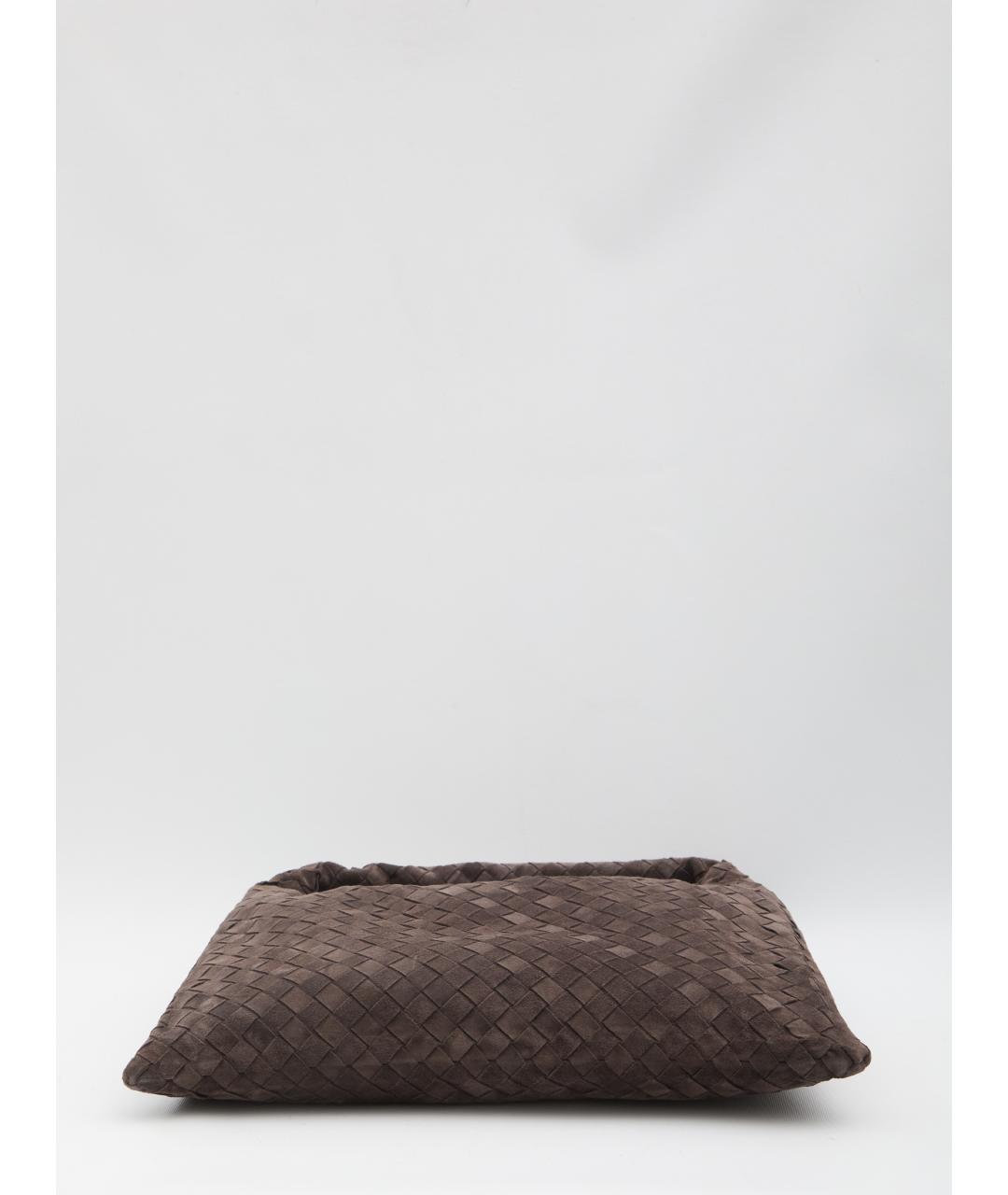 BOTTEGA VENETA Коричневая замшевая сумка через плечо, фото 3