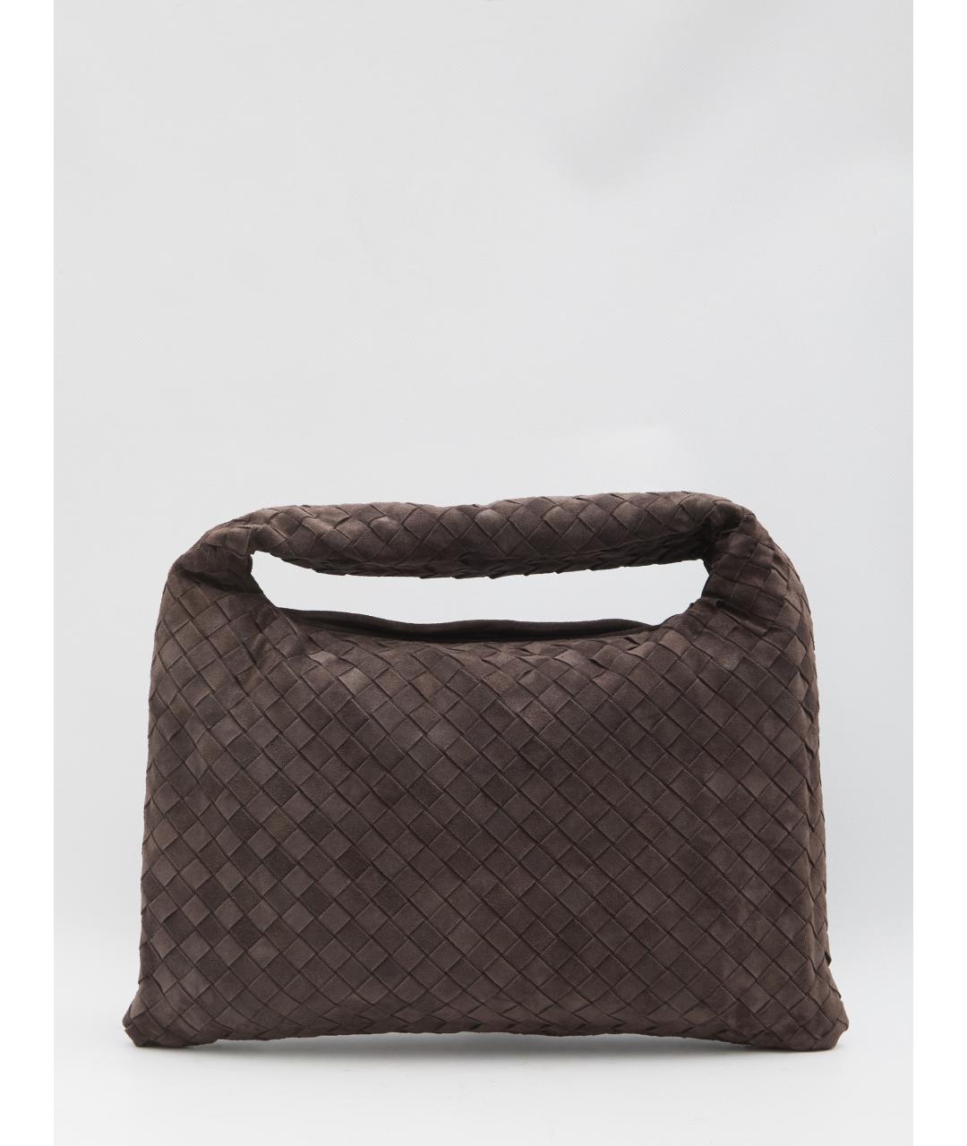 BOTTEGA VENETA Коричневая замшевая сумка через плечо, фото 5
