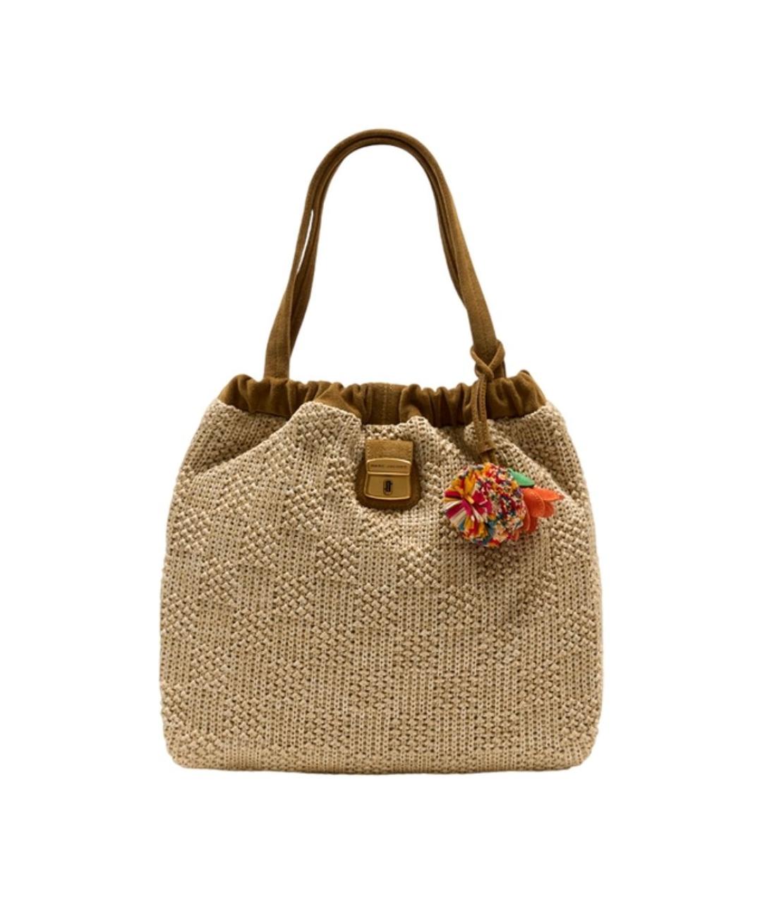 MARC JACOBS Бежевая синтетическая сумка тоут, фото 1