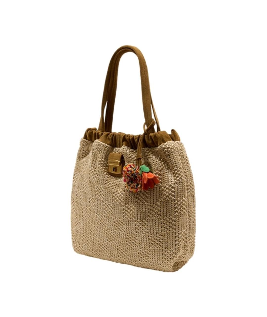 MARC JACOBS Бежевая синтетическая сумка тоут, фото 2