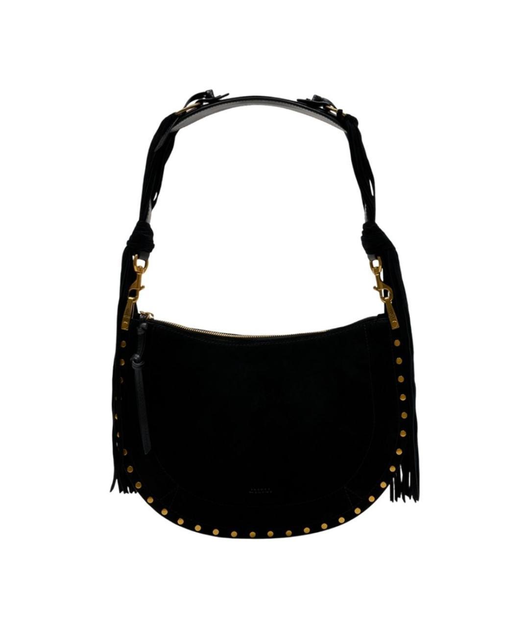 ISABEL MARANT Черная кожаная сумка через плечо, фото 3