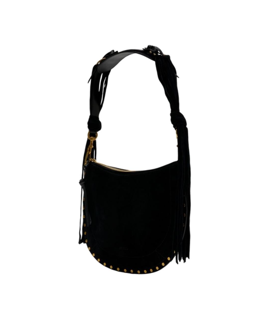 ISABEL MARANT Черная кожаная сумка через плечо, фото 2