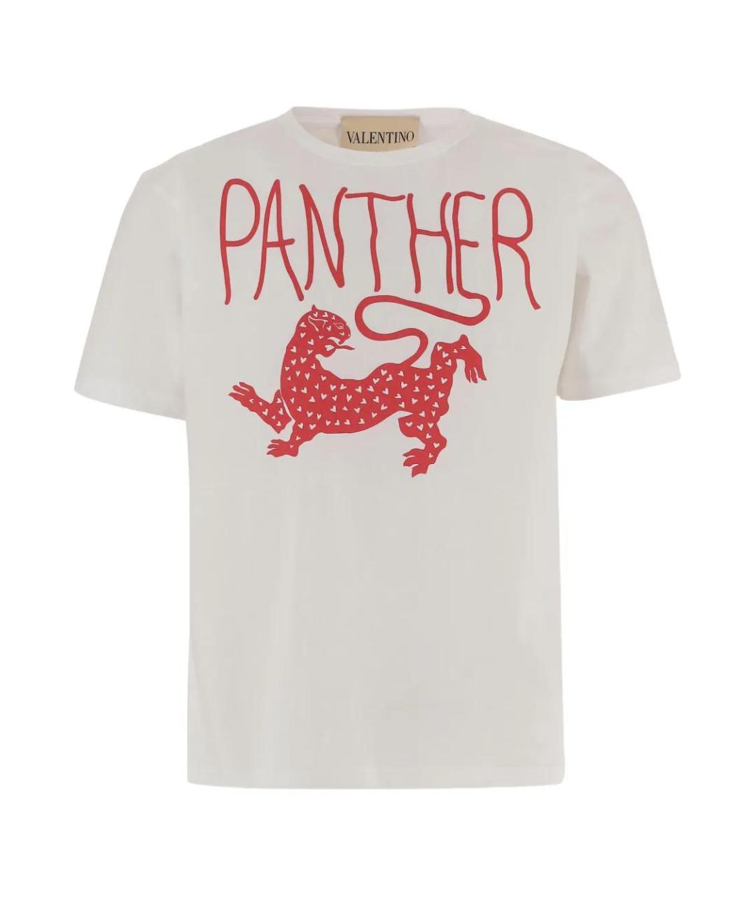VALENTINO Белая хлопковая футболка, фото 1