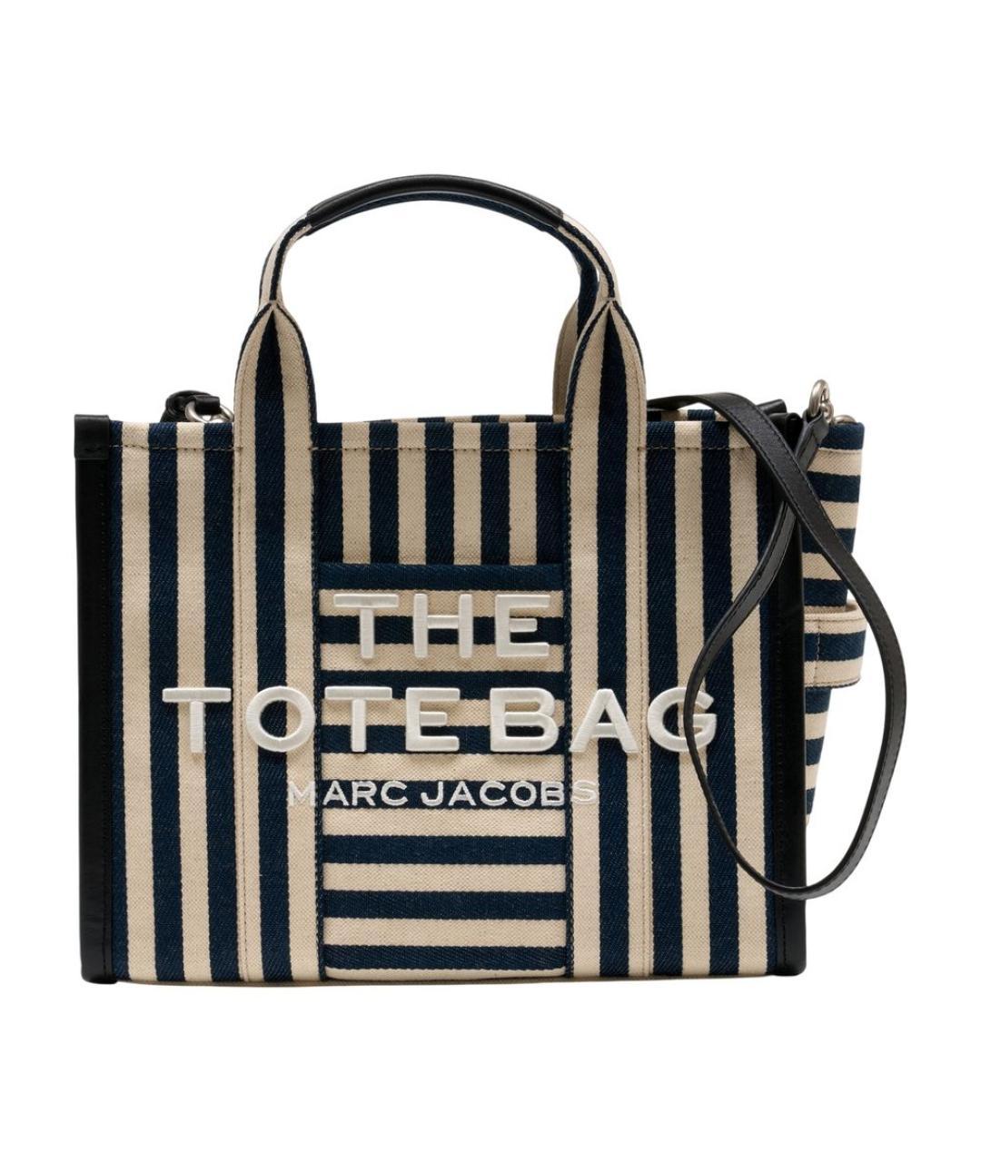 MARC JACOBS Синяя хлопковая сумка тоут, фото 3