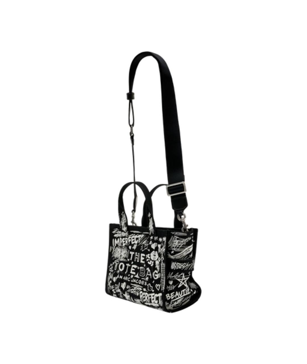 MARC JACOBS Черная хлопковая сумка тоут, фото 2