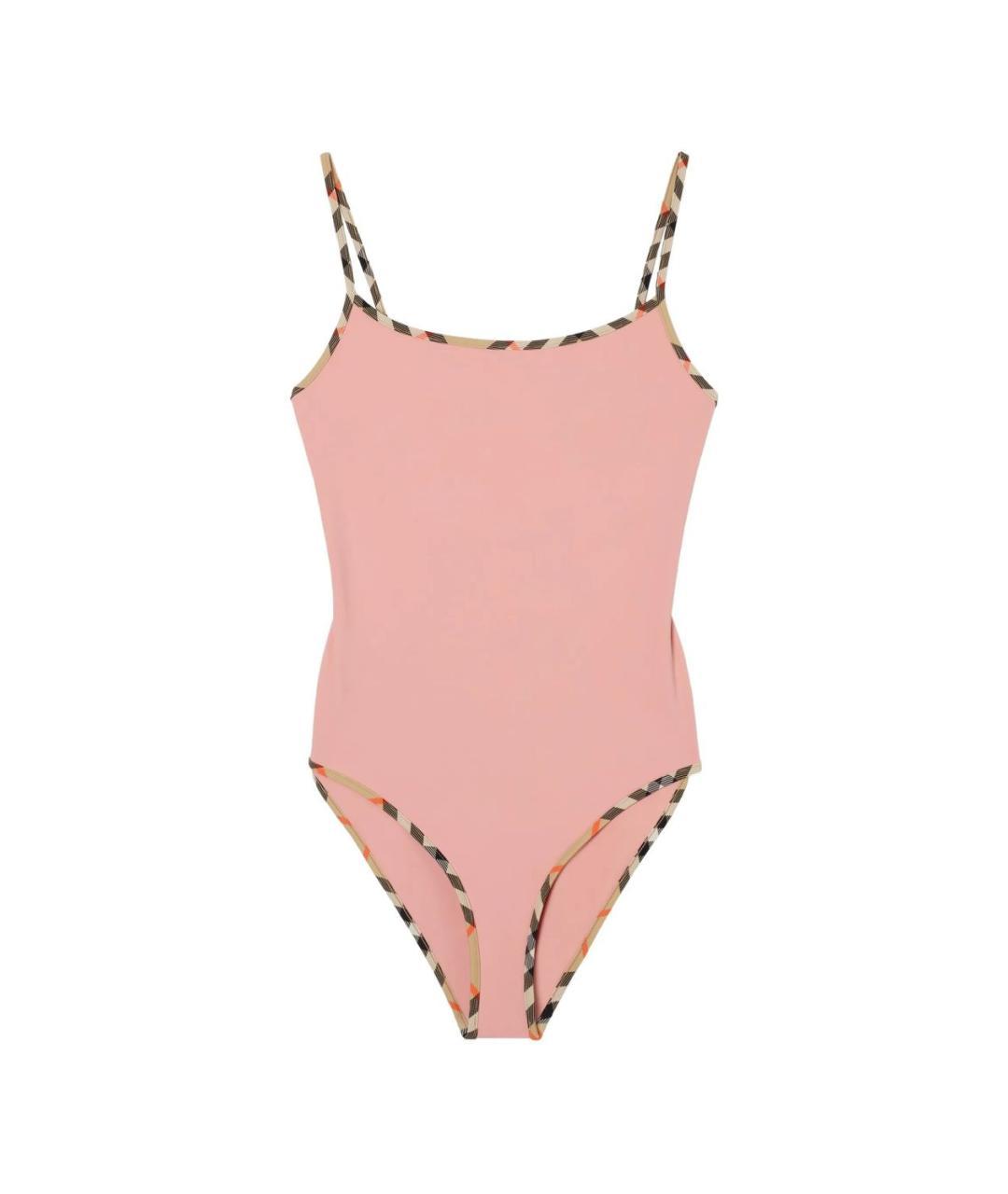 BURBERRY Розовый полиамидовый купальник, фото 3