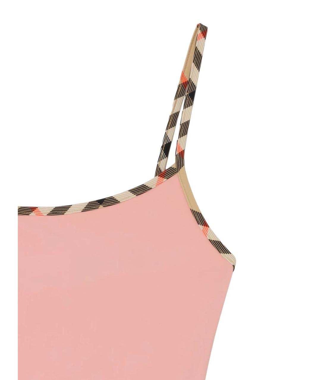 BURBERRY Розовый полиамидовый купальник, фото 2
