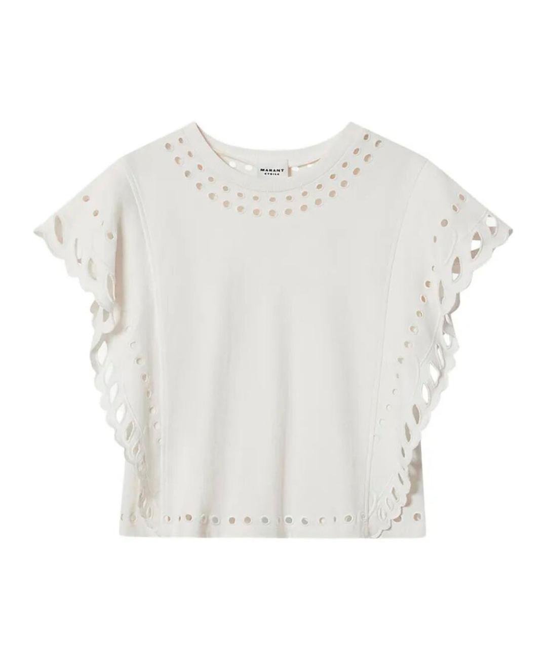 ISABEL MARANT Бежевая хлопковая футболка, фото 1