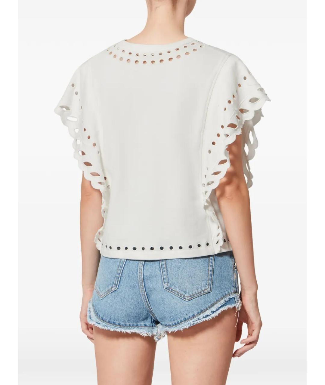 ISABEL MARANT Бежевая хлопковая футболка, фото 3