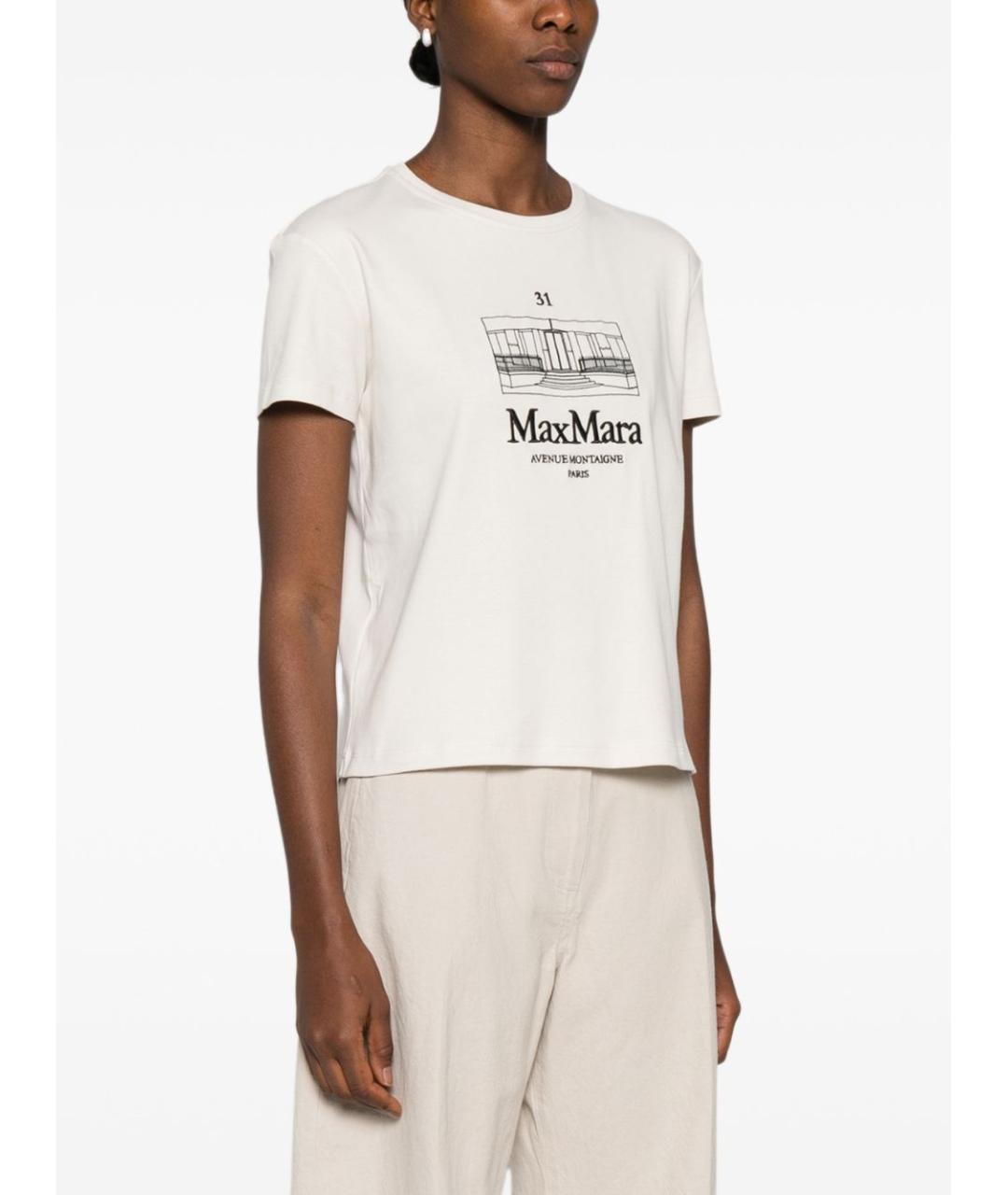 'S MAX MARA Хлопковая футболка, фото 5