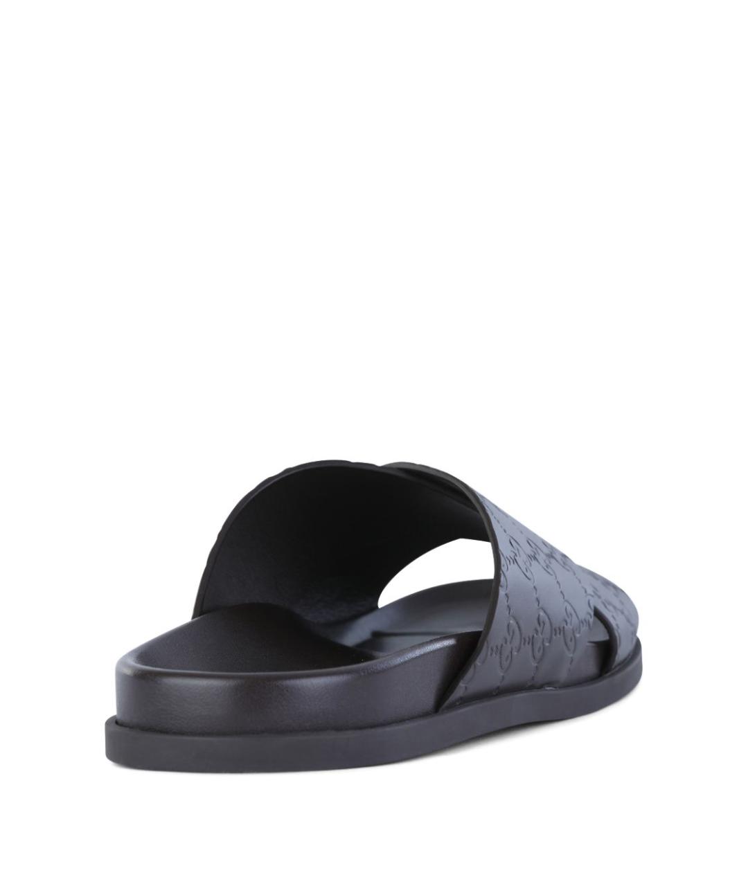 GUCCI Кожаные шлепанцы, фото 3