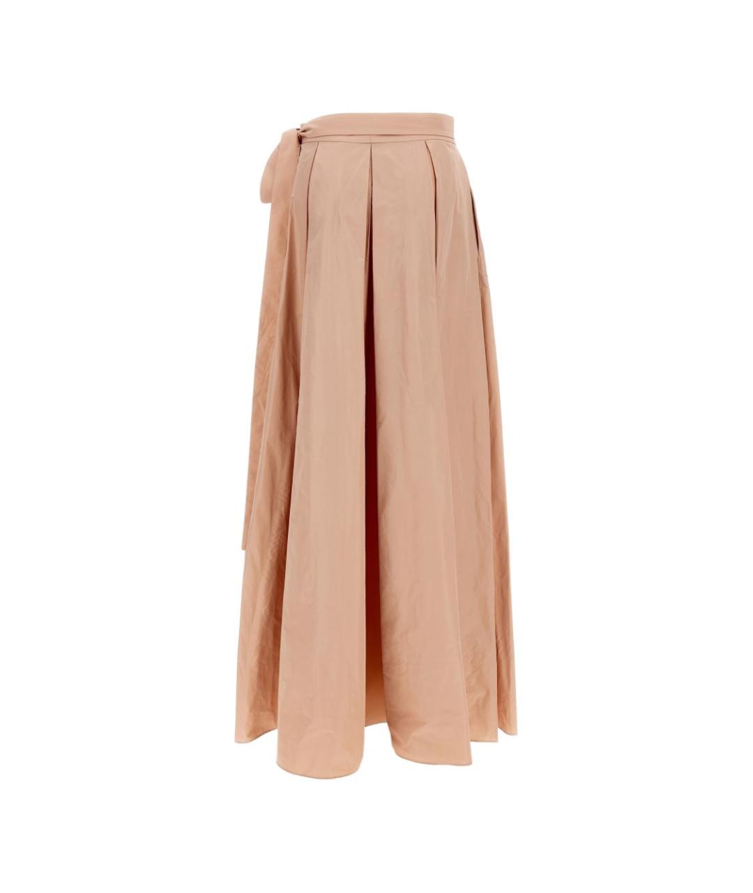 PINKO Розовая полиэстеровая юбка макси, фото 3