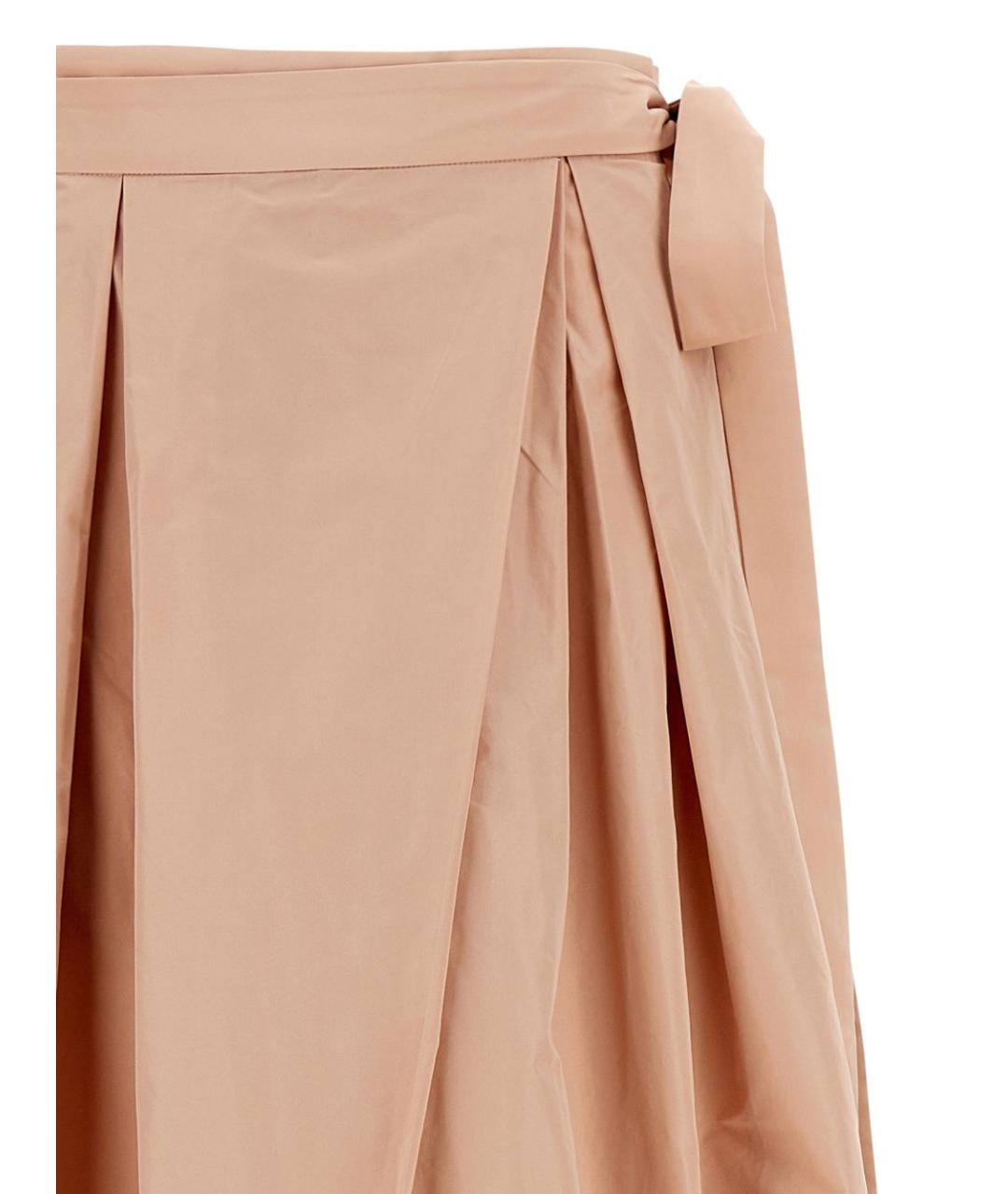 PINKO Розовая полиэстеровая юбка макси, фото 4