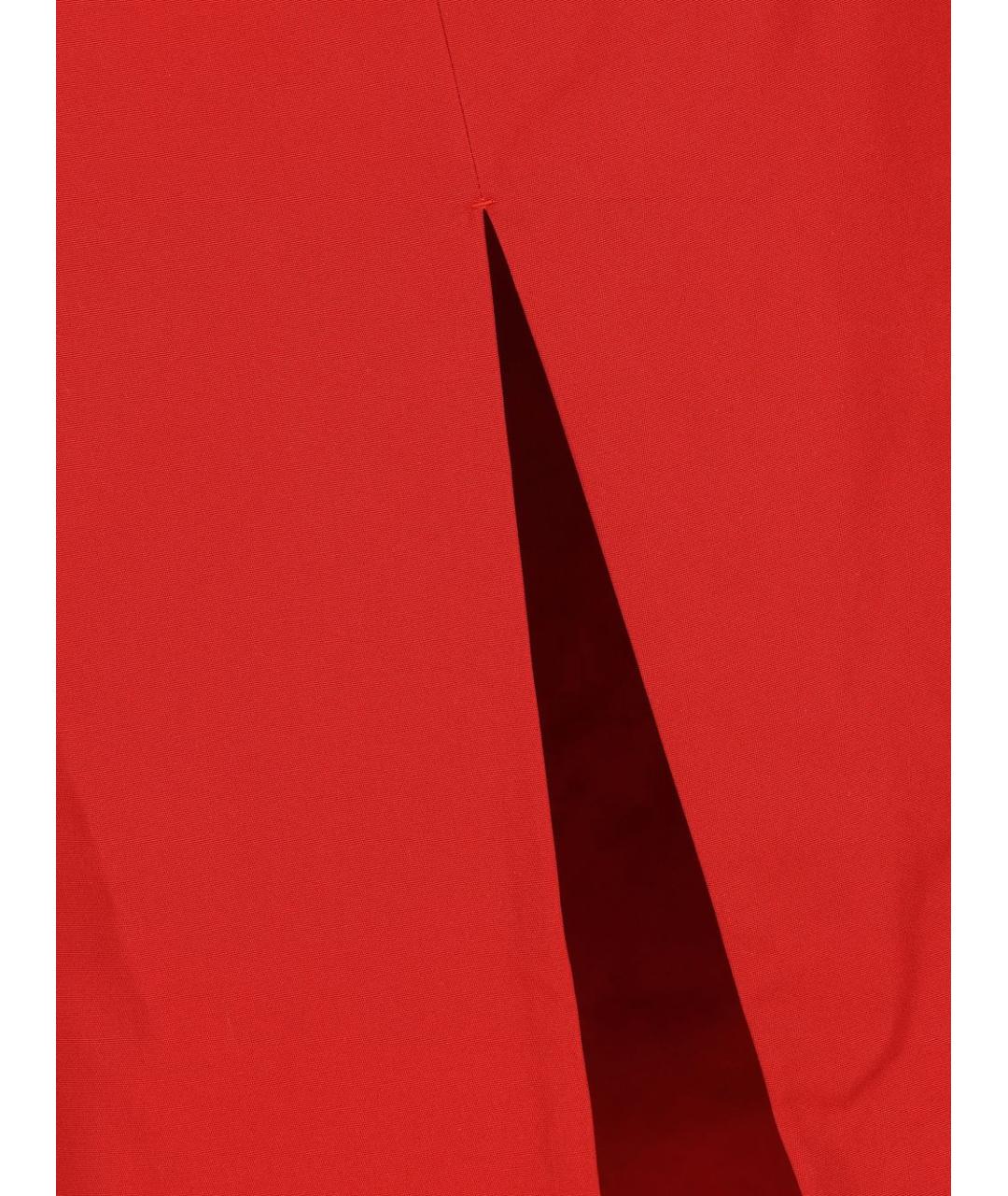 MIU MIU Красное хлопковое повседневное платье, фото 2