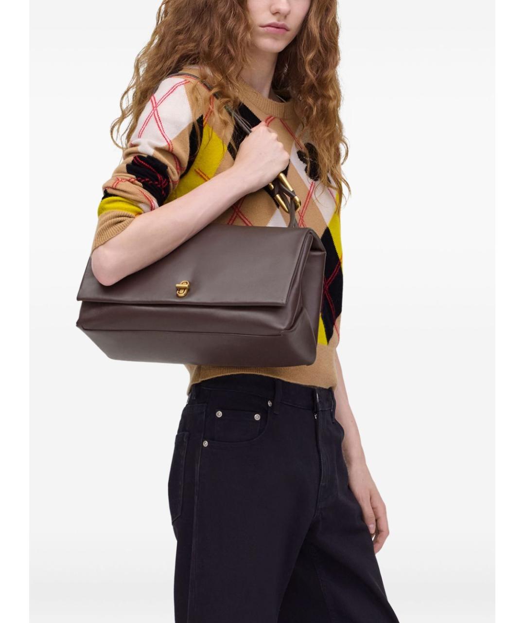 MARC JACOBS Коричневая кожаная сумка через плечо, фото 2