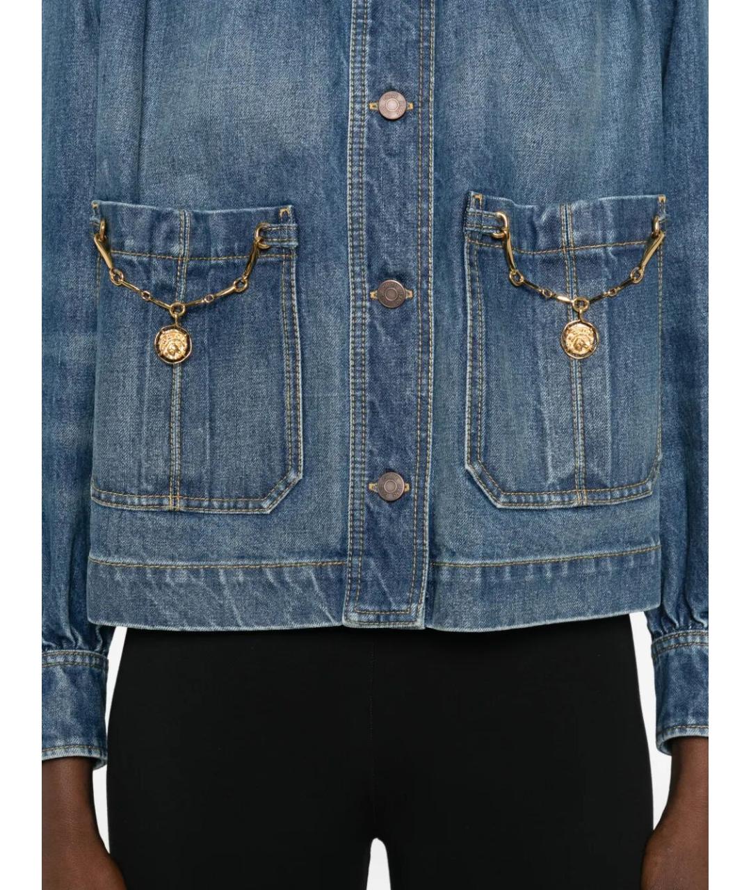 CHLOE Синяя хлопковая куртка, фото 3