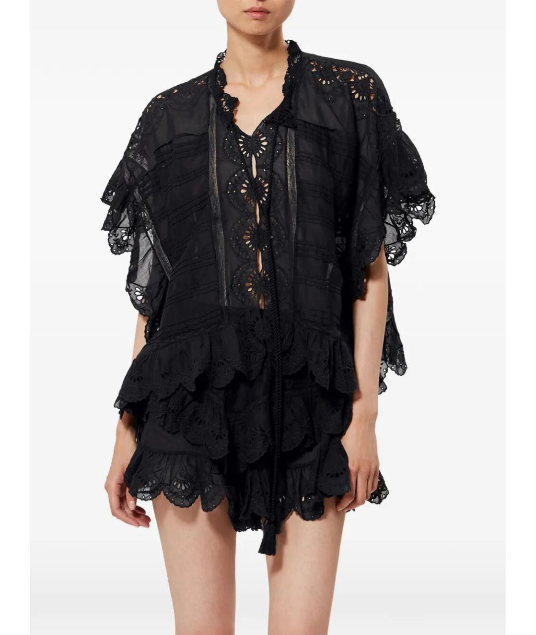 ISABEL MARANT Черная хлопковая блузы, фото 2