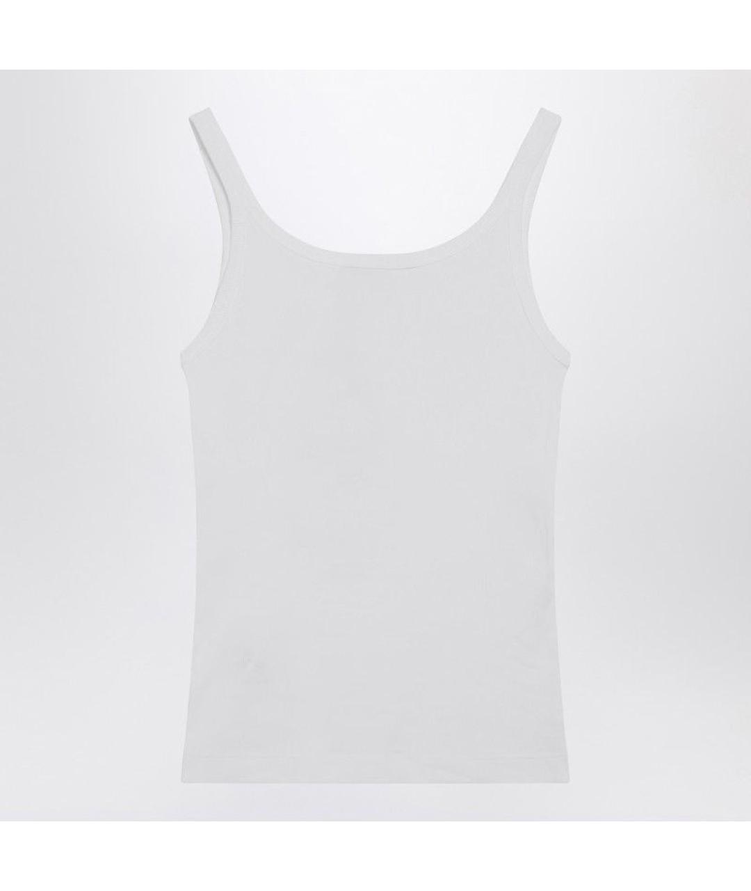 DOLCE&GABBANA Белая хлопковая майка, фото 3