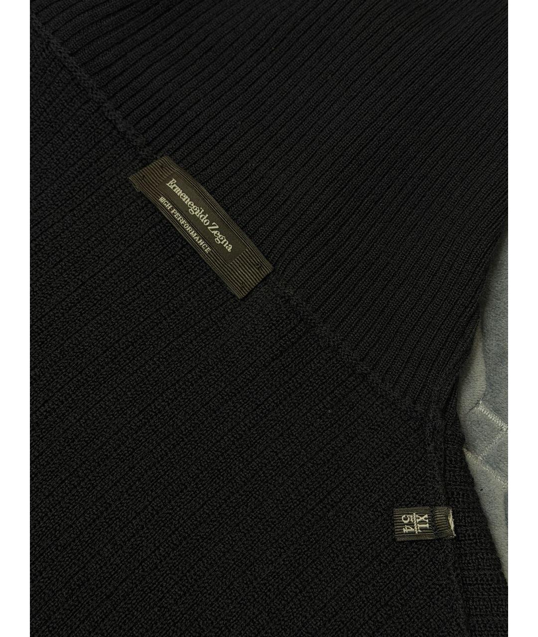 ERMENEGILDO ZEGNA XXX Темно-синий шерстяной джемпер / свитер, фото 5