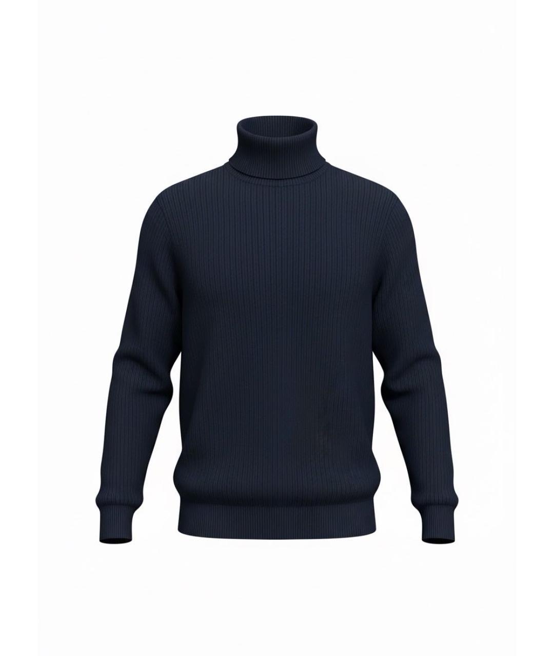 ERMENEGILDO ZEGNA XXX Темно-синий шерстяной джемпер / свитер, фото 9