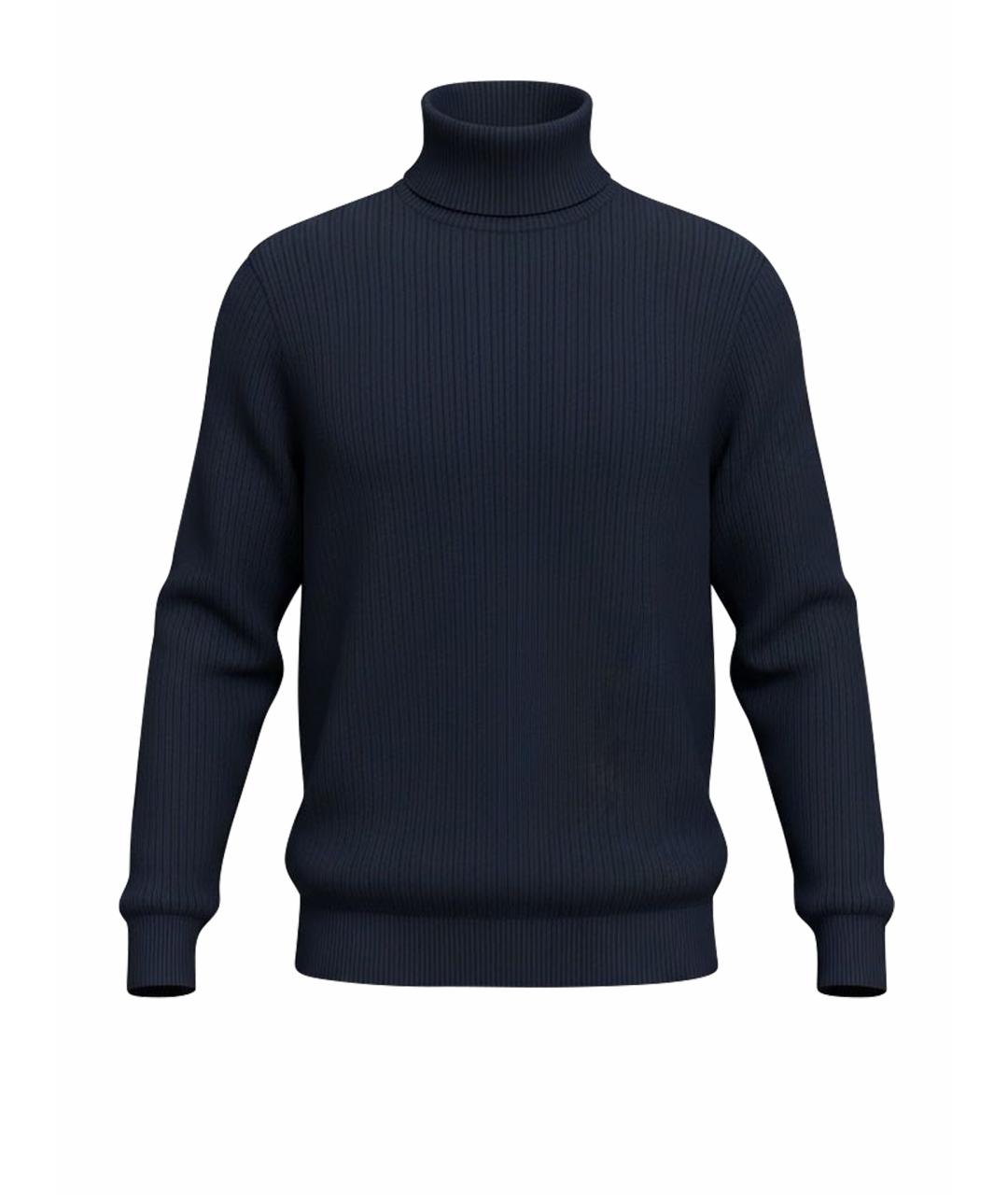 ERMENEGILDO ZEGNA XXX Темно-синий шерстяной джемпер / свитер, фото 1