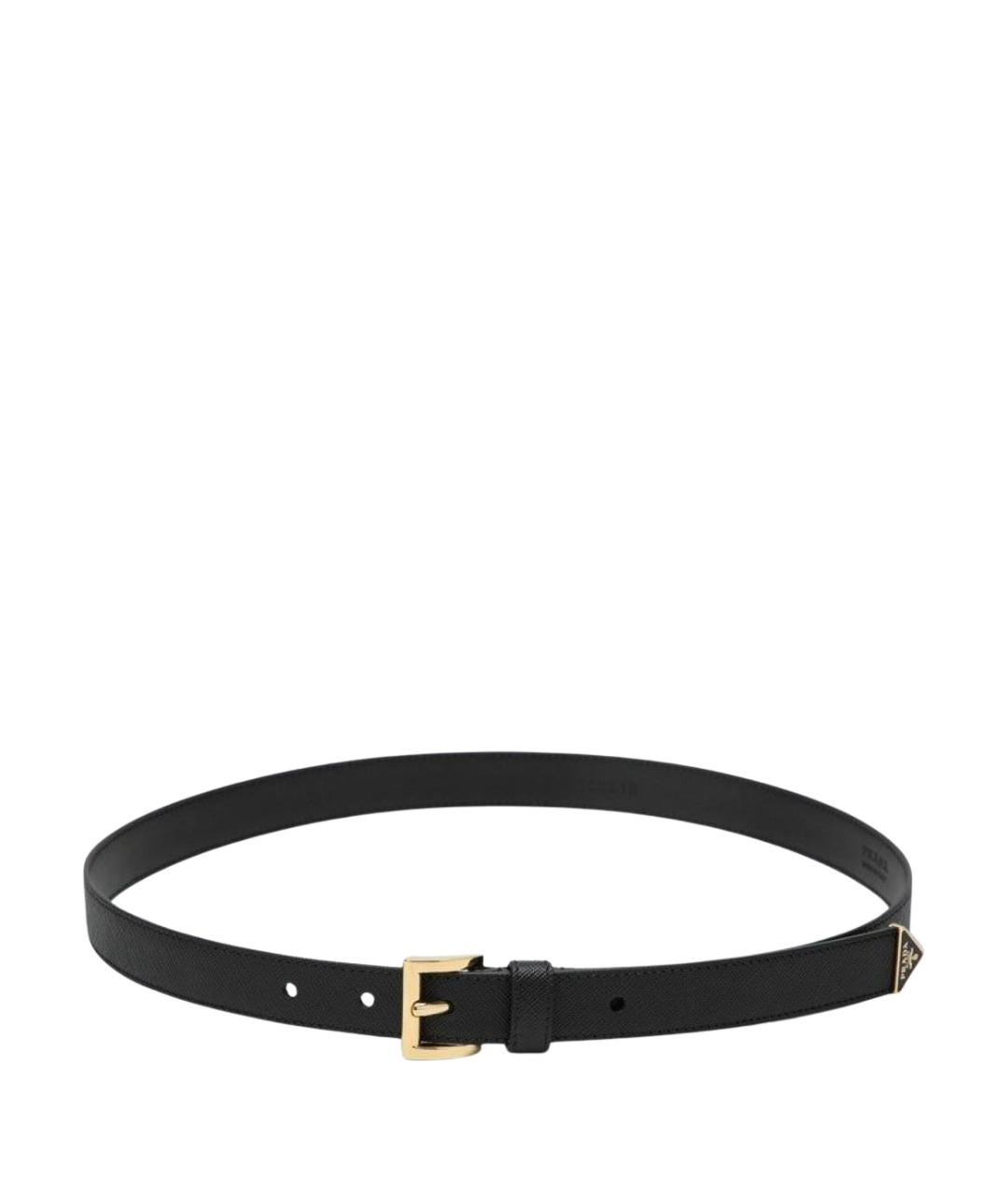 PRADA Черный кожаный ремень, фото 1