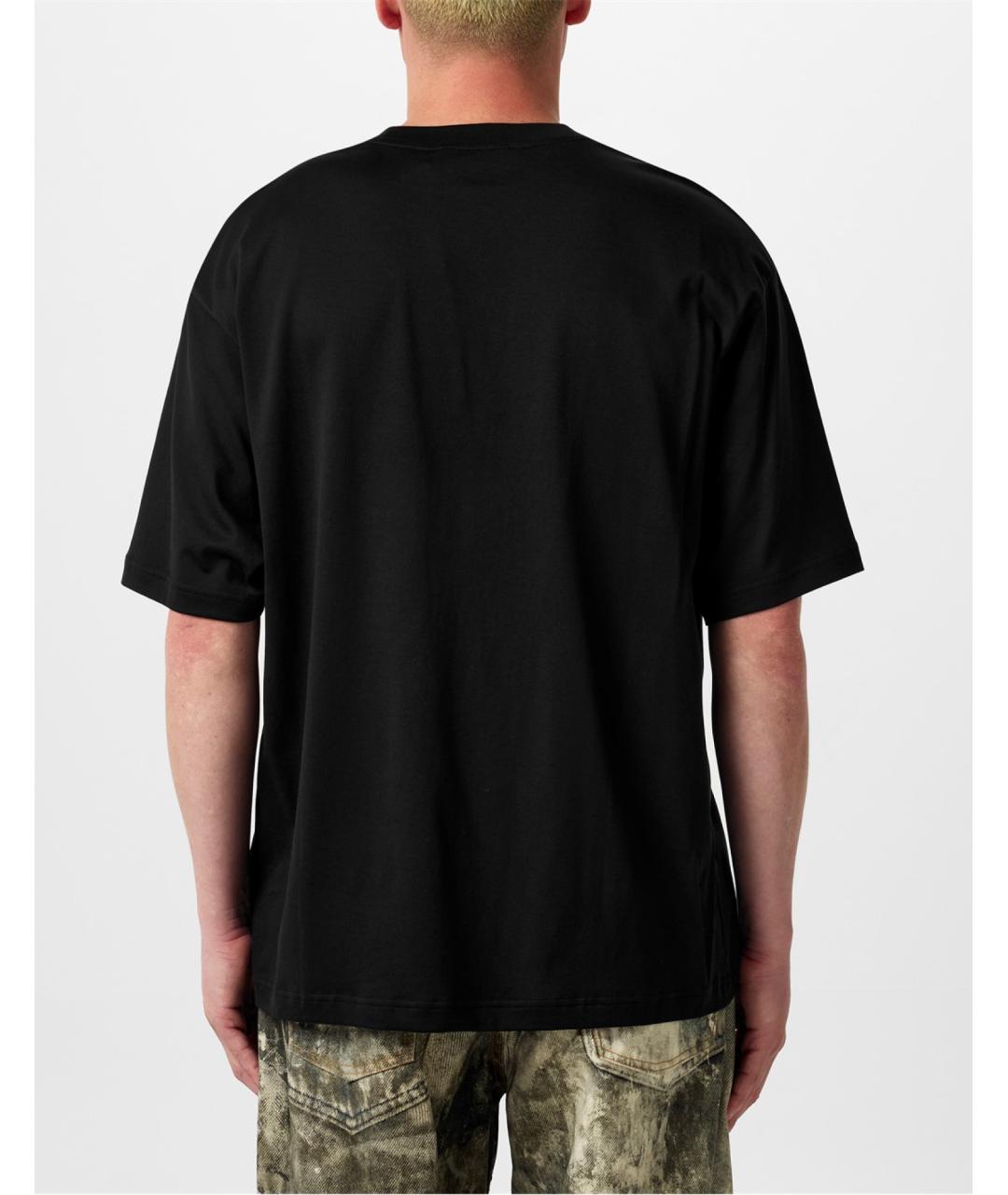 ACNE STUDIOS Черная хлопковая футболка, фото 3
