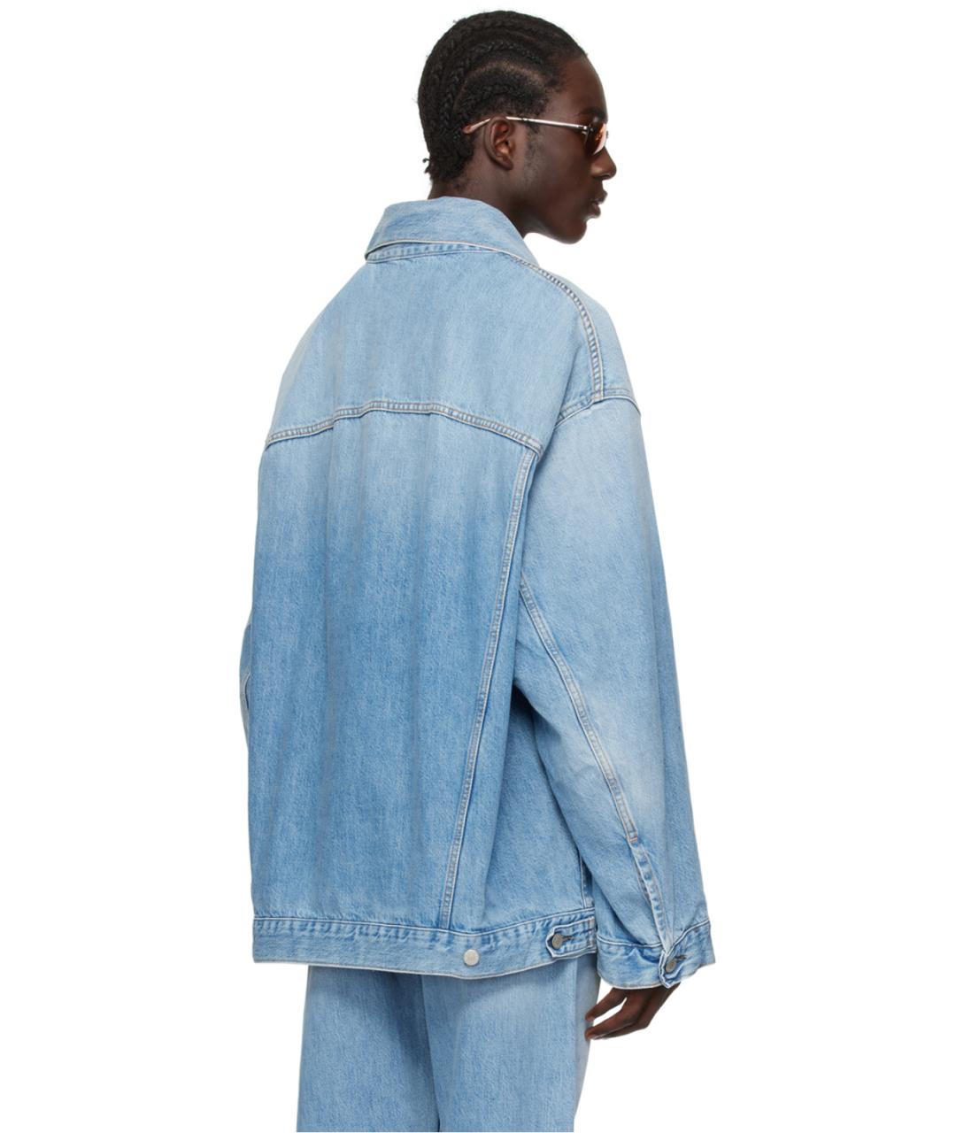 ACNE STUDIOS Синяя хлопковая куртка, фото 4