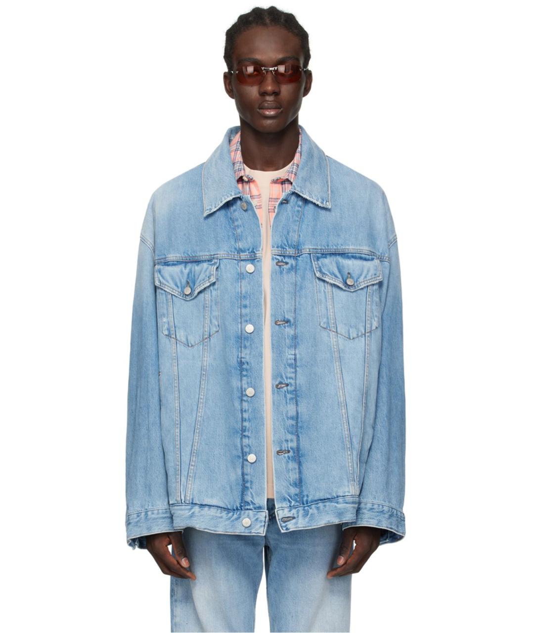 ACNE STUDIOS Синяя хлопковая куртка, фото 3