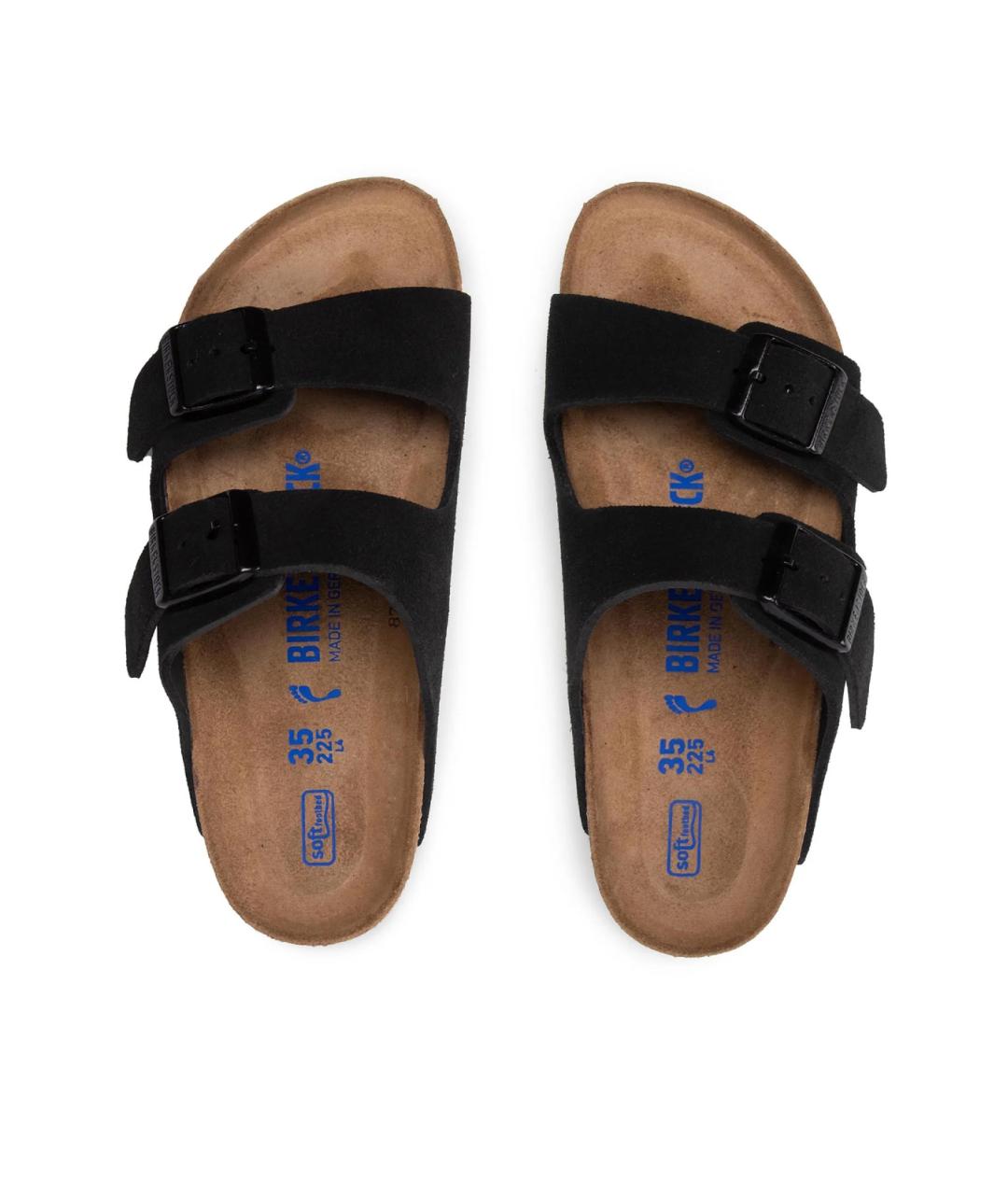 BIRKENSTOCK Черные замшевые сандалии, фото 4