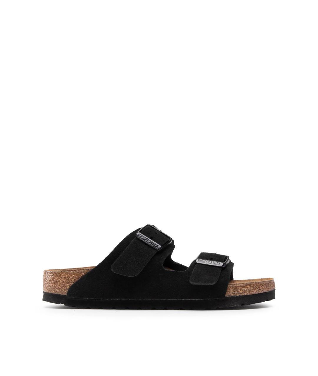 BIRKENSTOCK Черные замшевые сандалии, фото 1