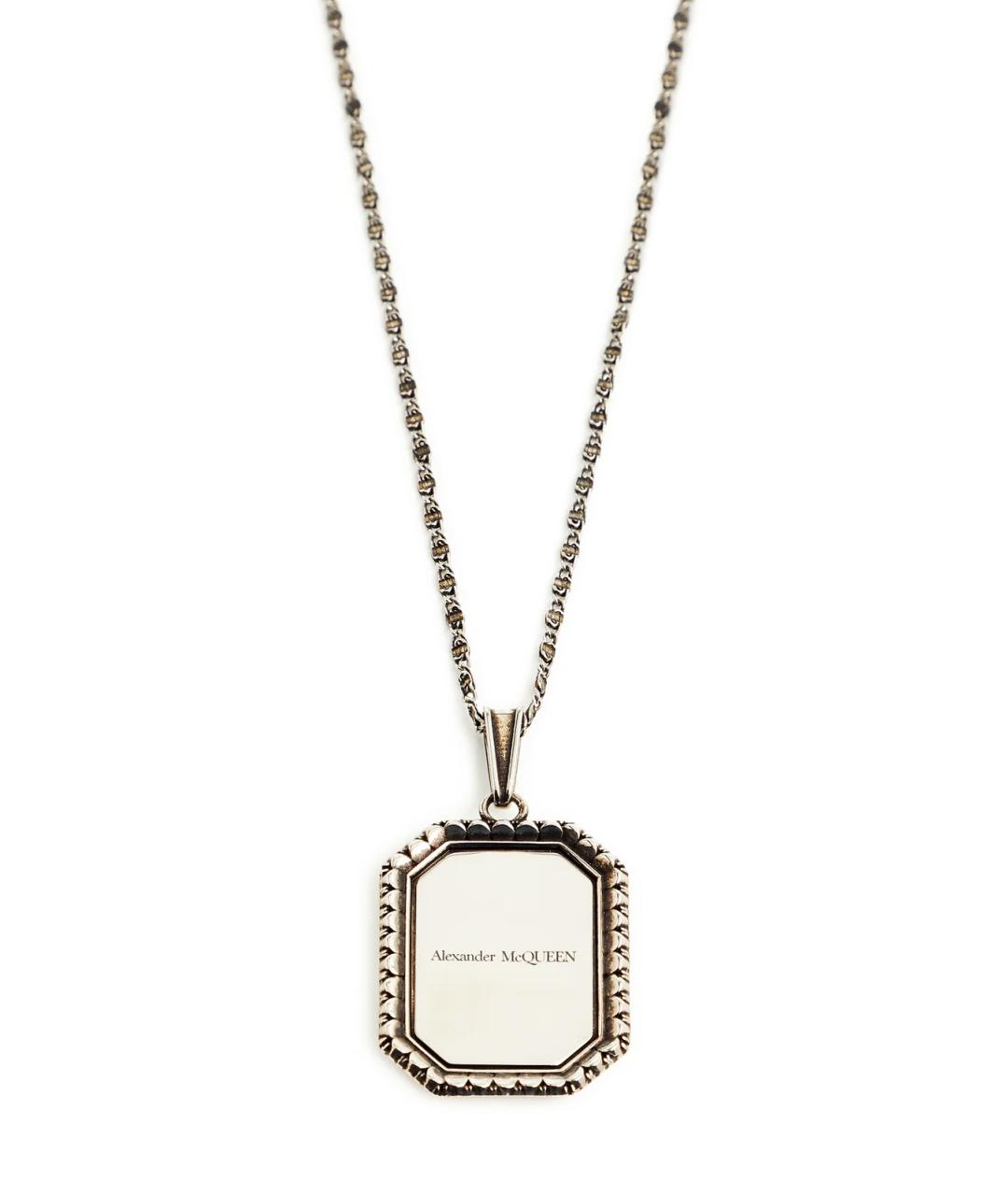 ALEXANDER MCQUEEN Серебряная металлическая цепочка/подвеска, фото 3