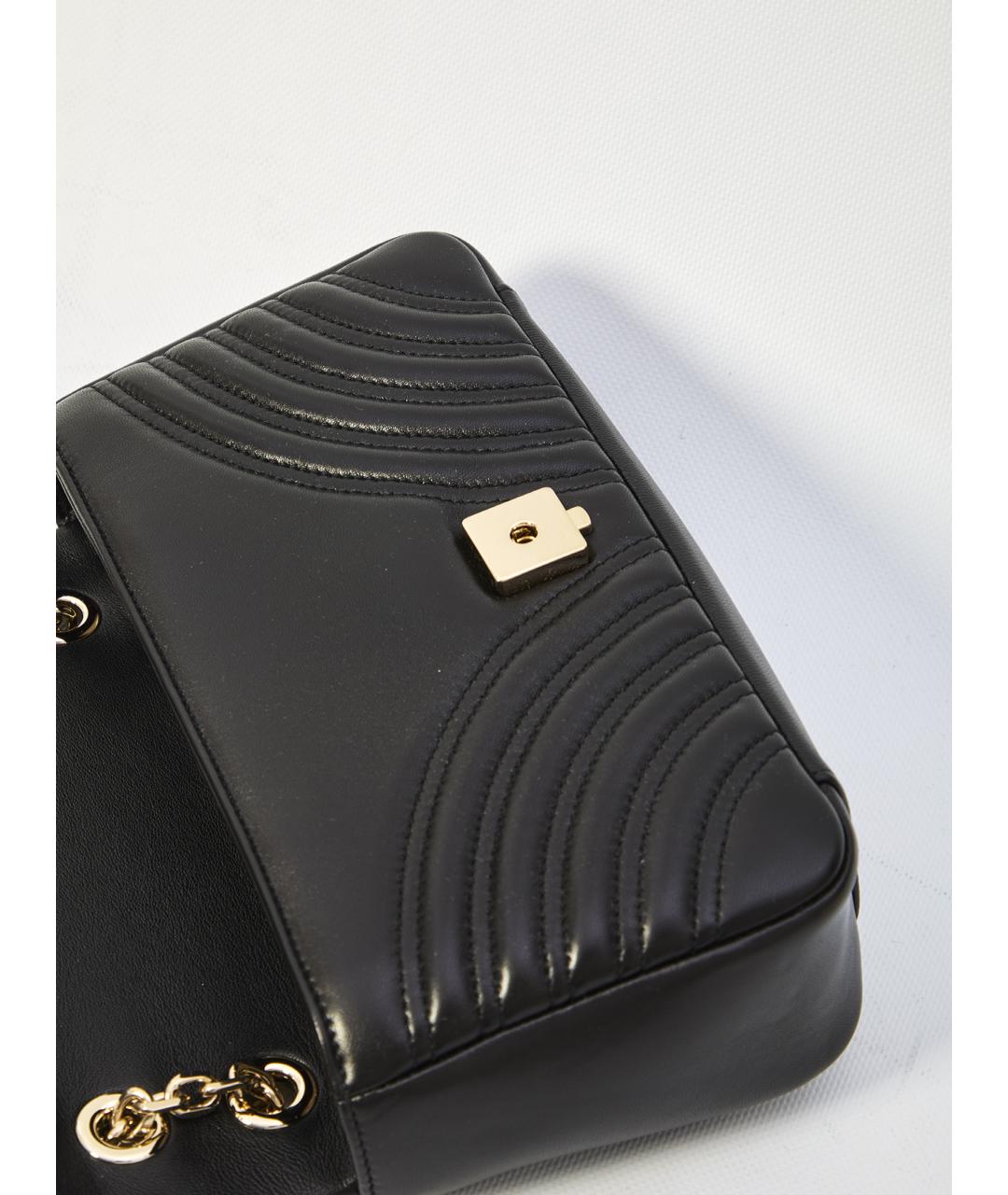 GUCCI Черная кожаная сумка через плечо, фото 4