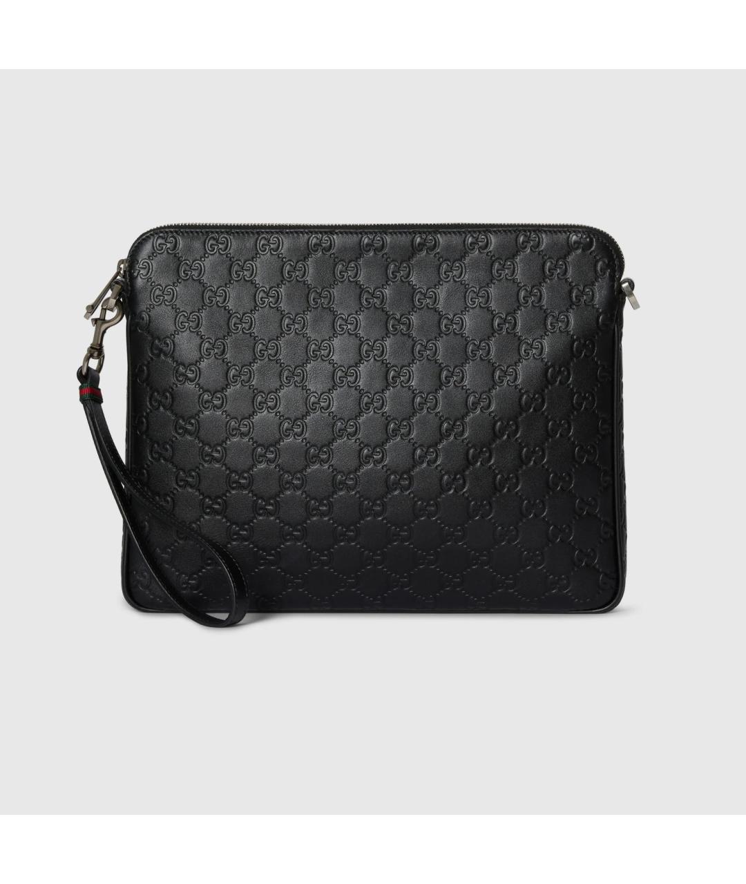 GUCCI Черная кожаная сумка на плечо, фото 4