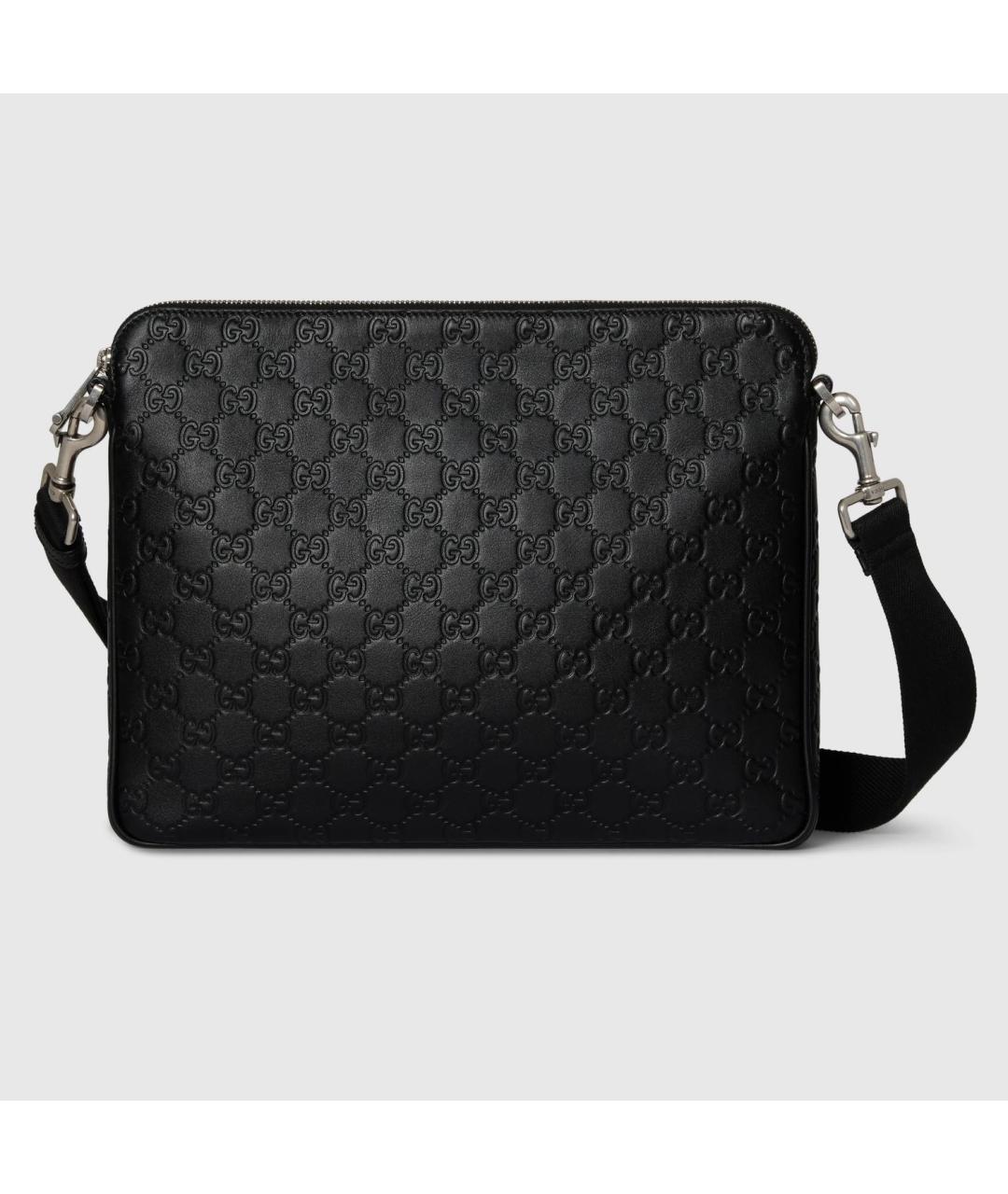 GUCCI Черная кожаная сумка на плечо, фото 6