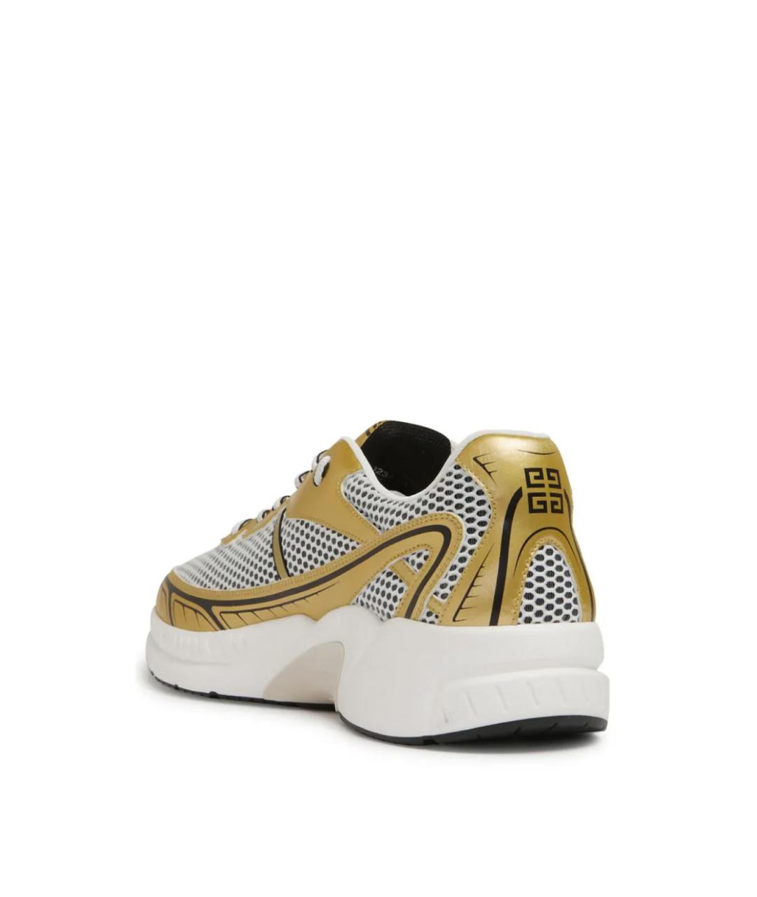GIVENCHY Золотые синтетические низкие кроссовки / кеды, фото 3