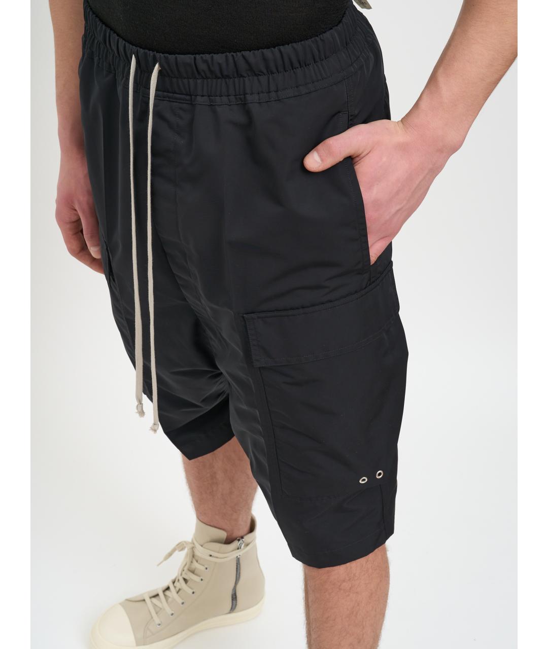 RICK OWENS Черные шорты, фото 4