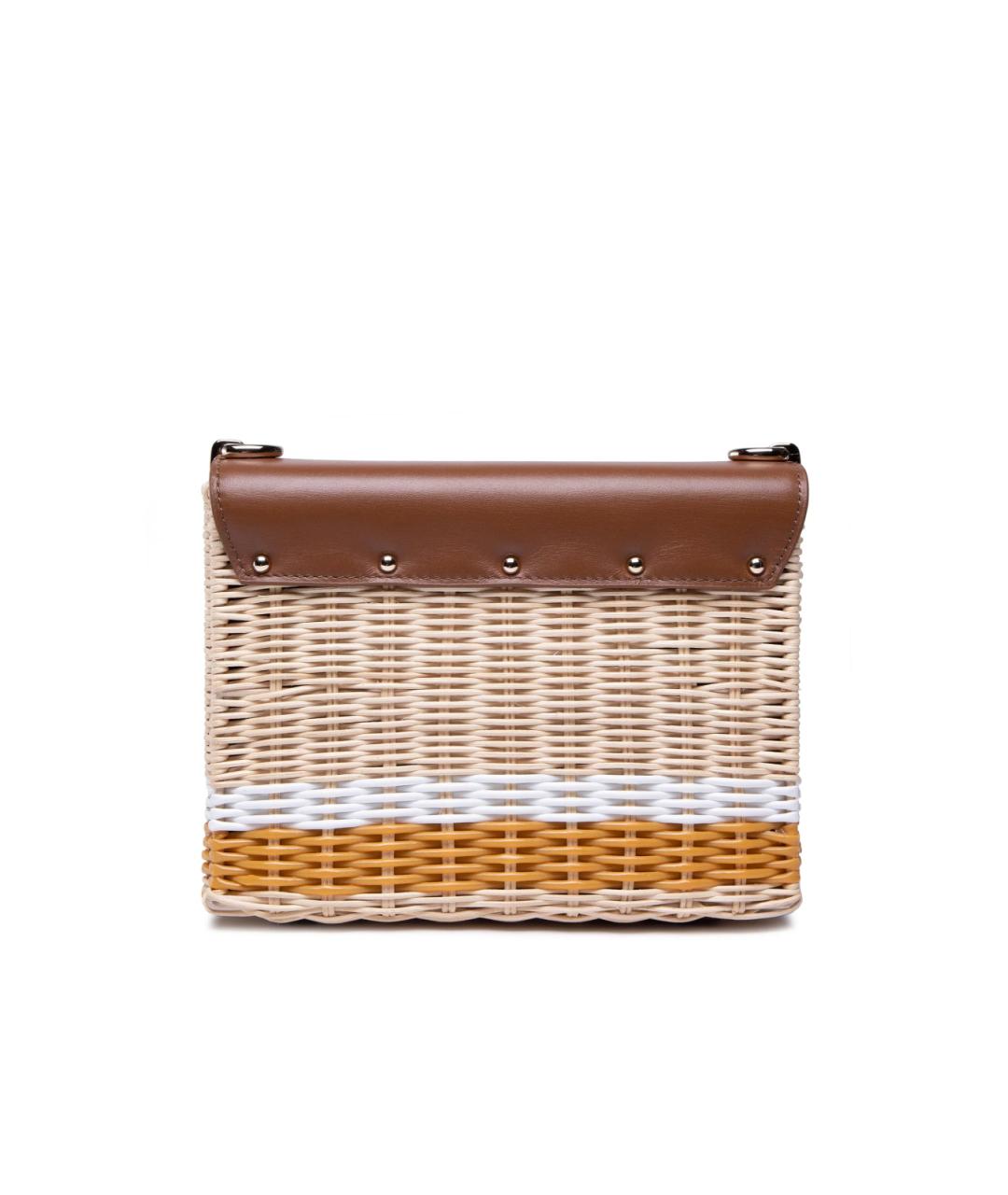 FURLA Коричневая кожаная сумка через плечо, фото 2