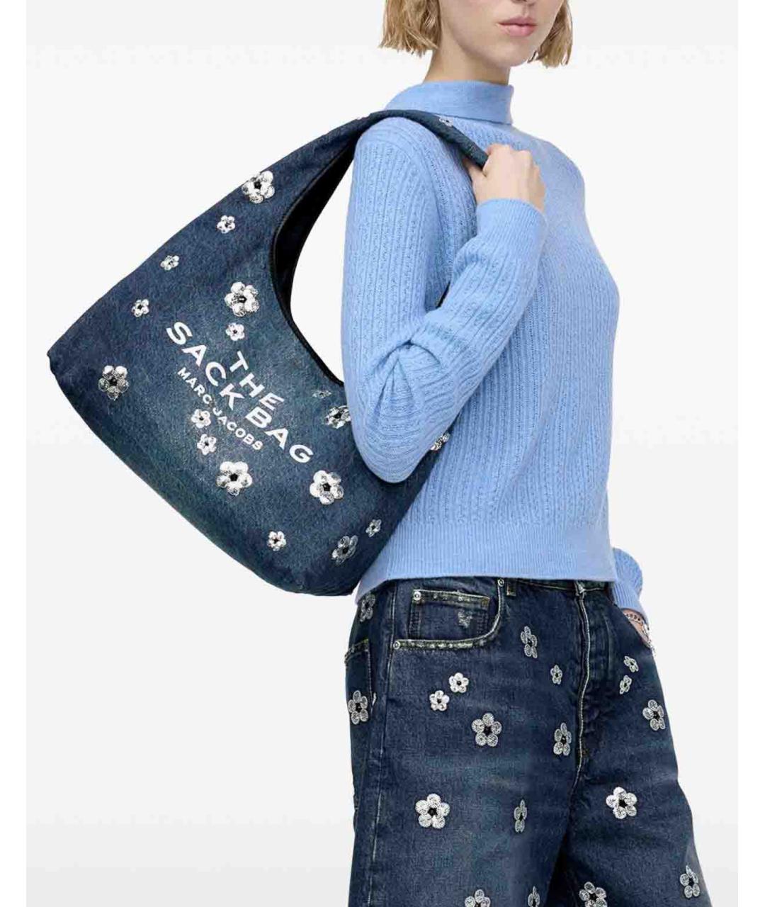 MARC JACOBS Синяя тканевая сумка через плечо, фото 5