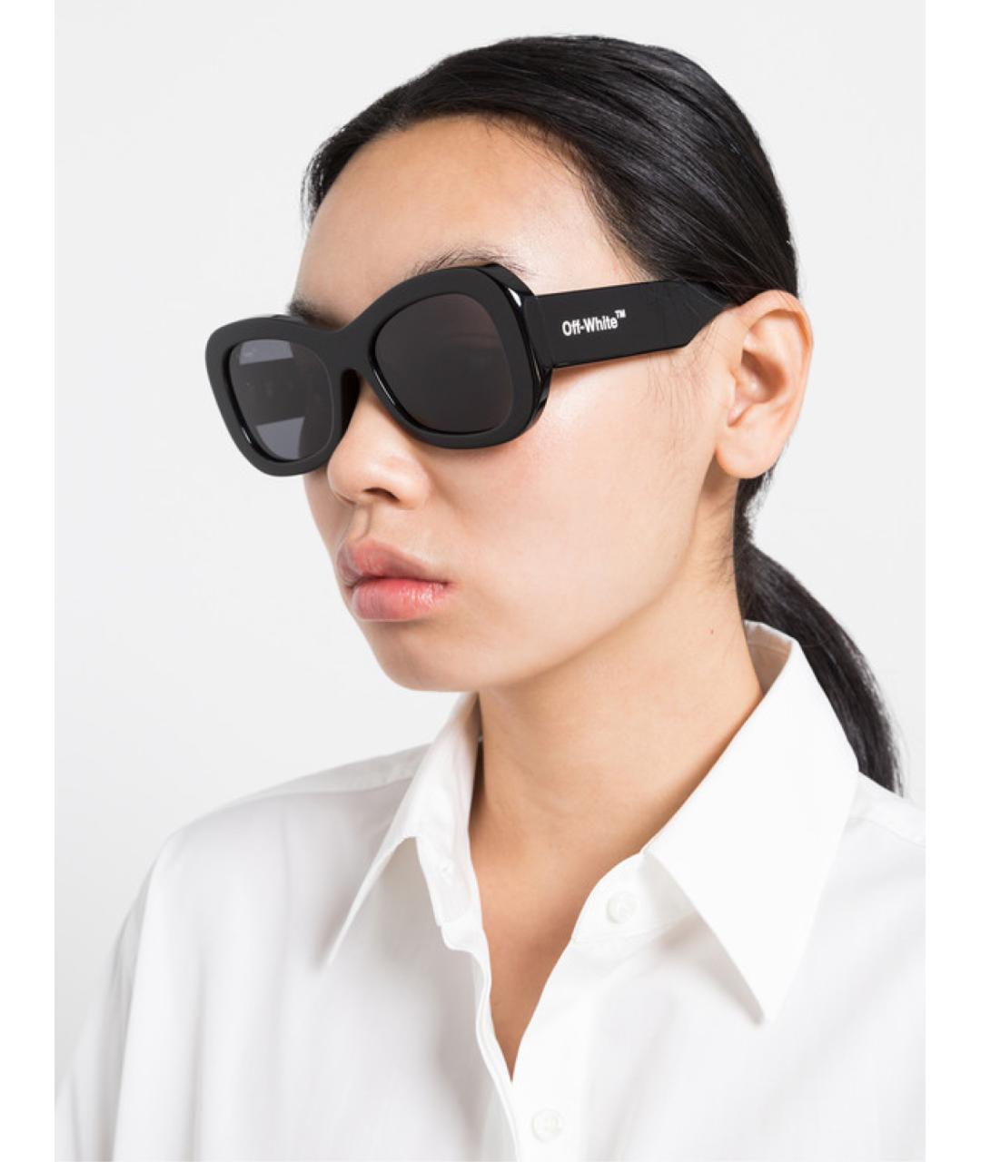 OFF-WHITE Черные солнцезащитные очки, фото 4