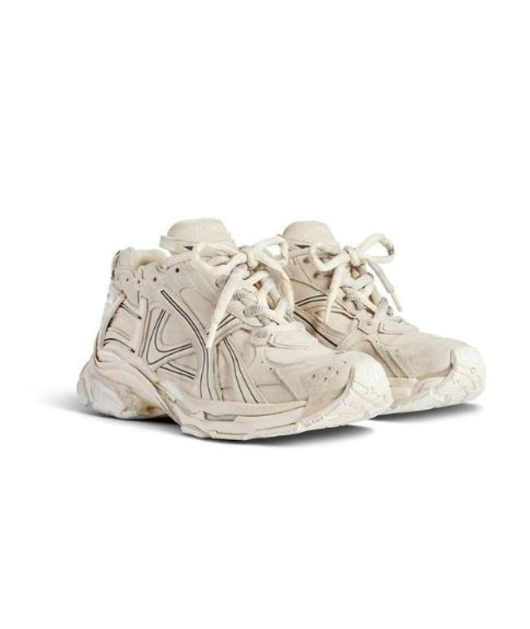 BALENCIAGA Бежевые текстильные кроссовки, фото 2