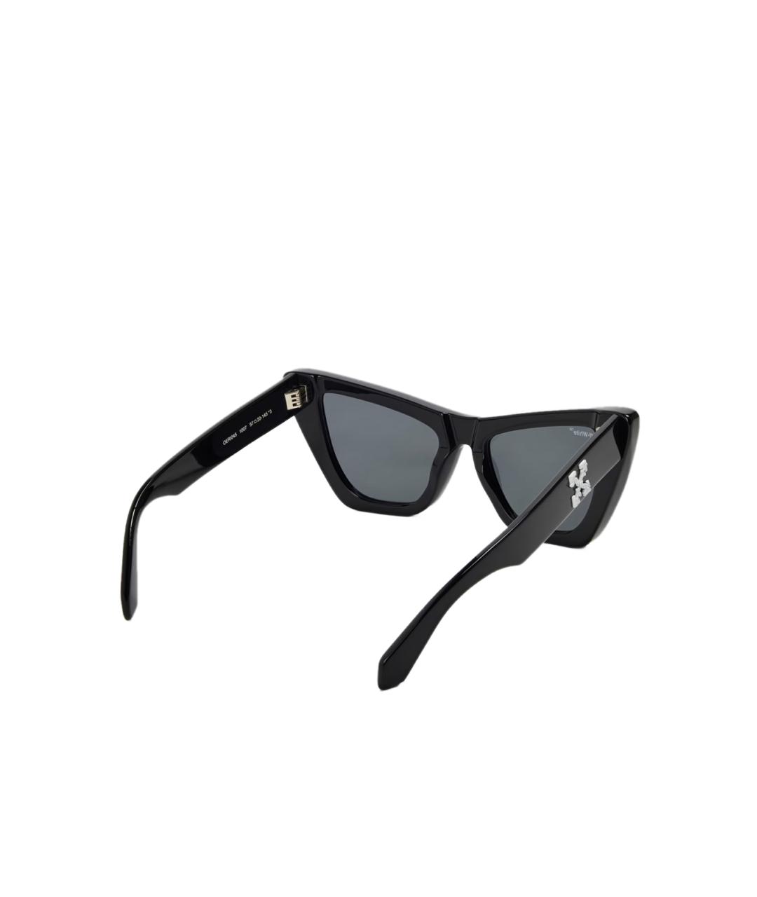 OFF-WHITE Черные солнцезащитные очки, фото 4