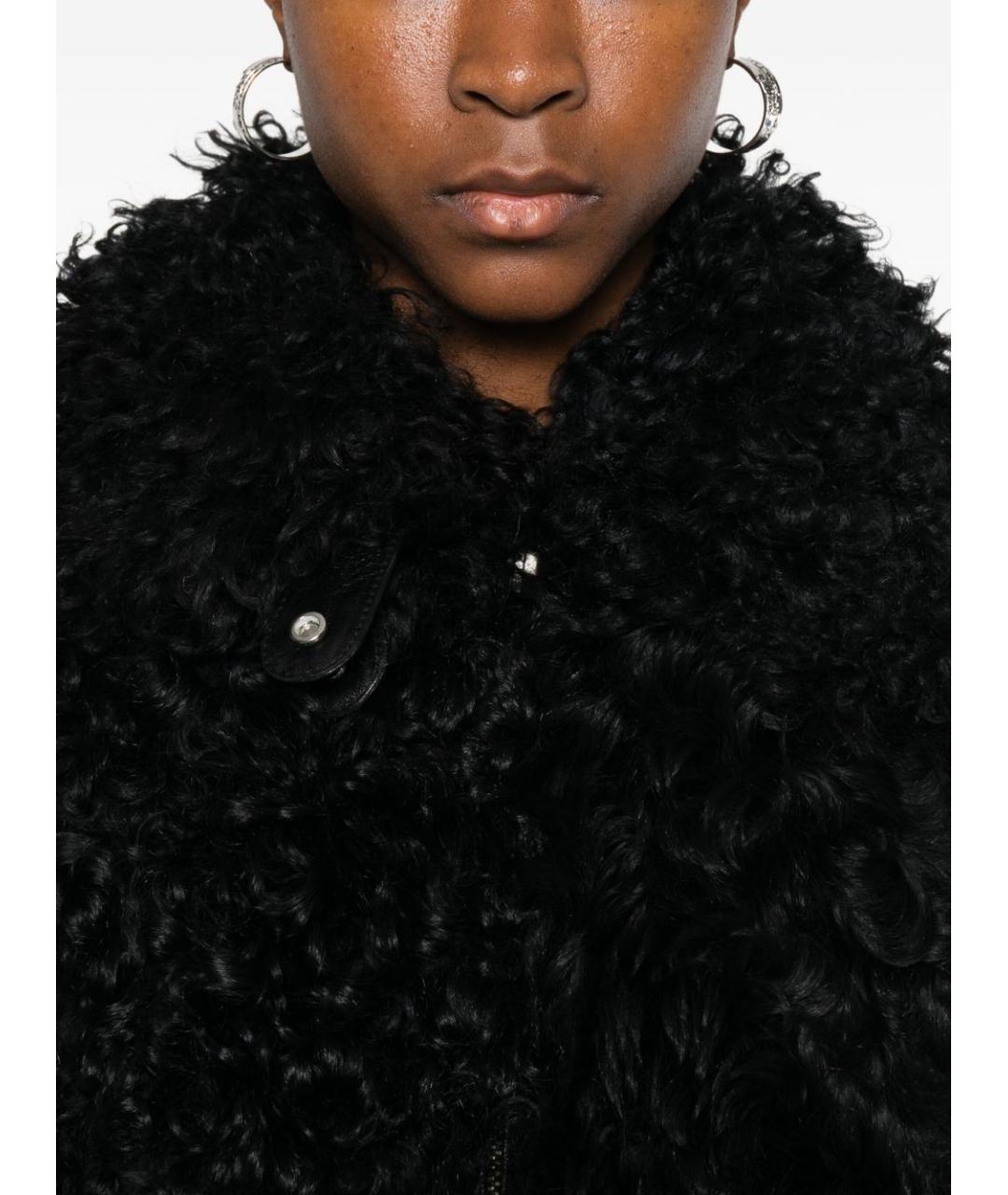 GOLDEN GOOSE DELUXE BRAND Черная кожаная куртка, фото 3