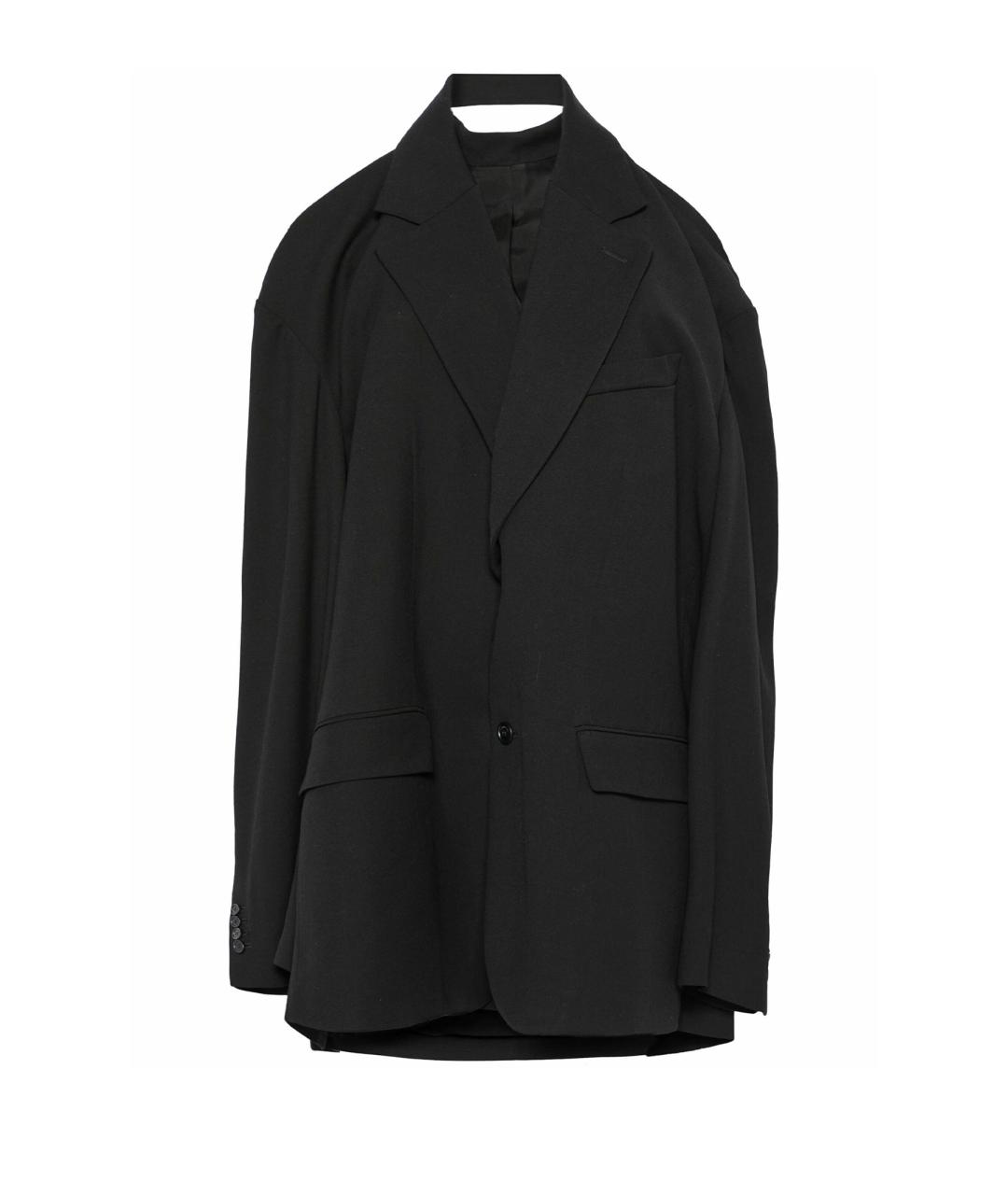 BALENCIAGA Черное вискозное коктейльное платье, фото 1